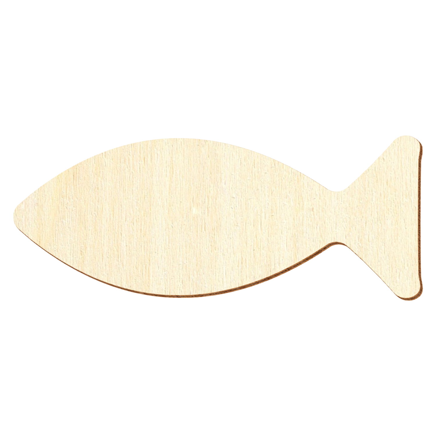 Einfacher Fisch Holz Zuschnitt 3-50cm
