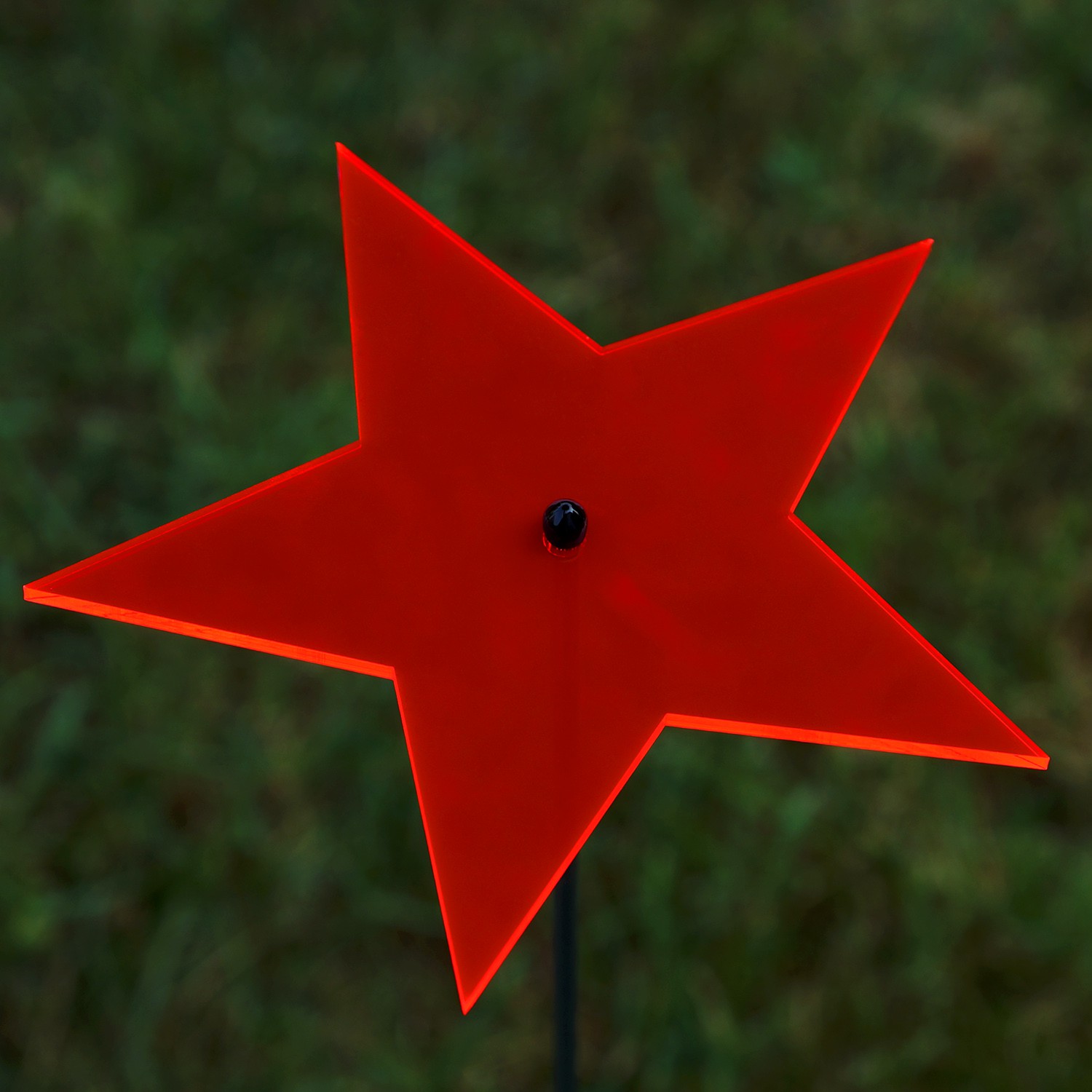 Acrylglas Sonnenfänger Stern neonrot