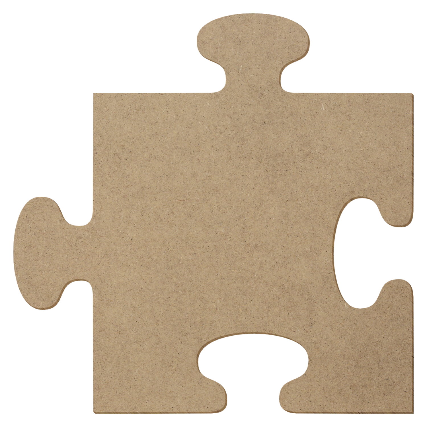 Quadratisches Puzzleteil MDF Zuschnitt 5-50cm