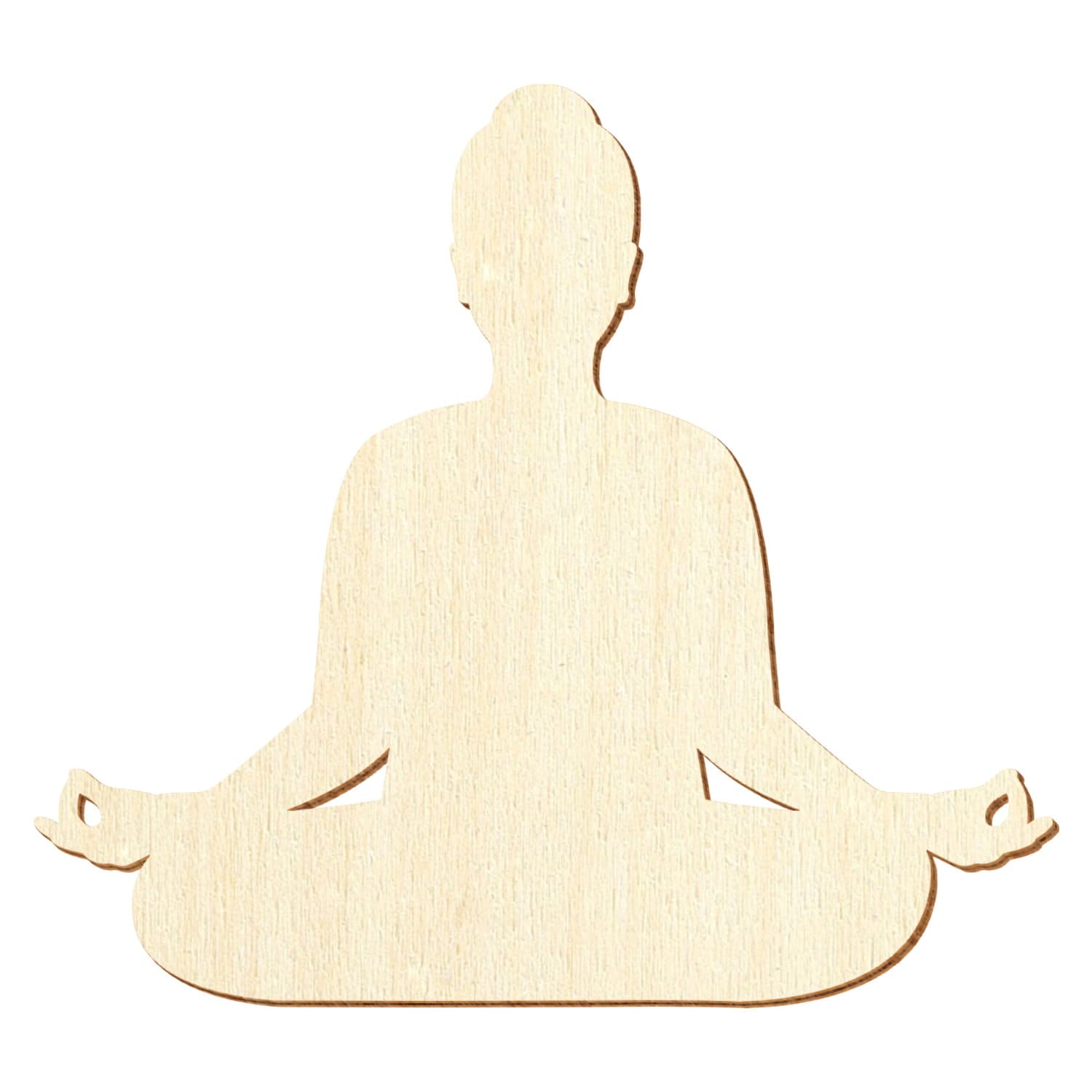Yogaposition Lotussitz Holz Zuschnitt 5-50cm