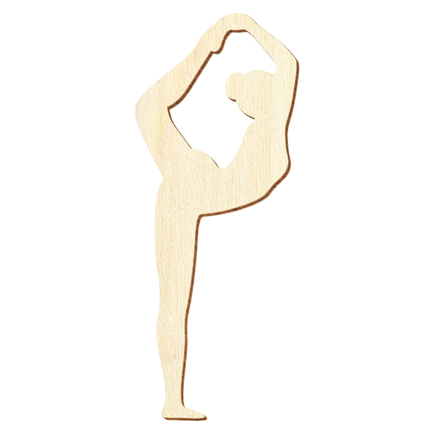Yogaposition Tänzer Holz Zuschnitt 5-50cm