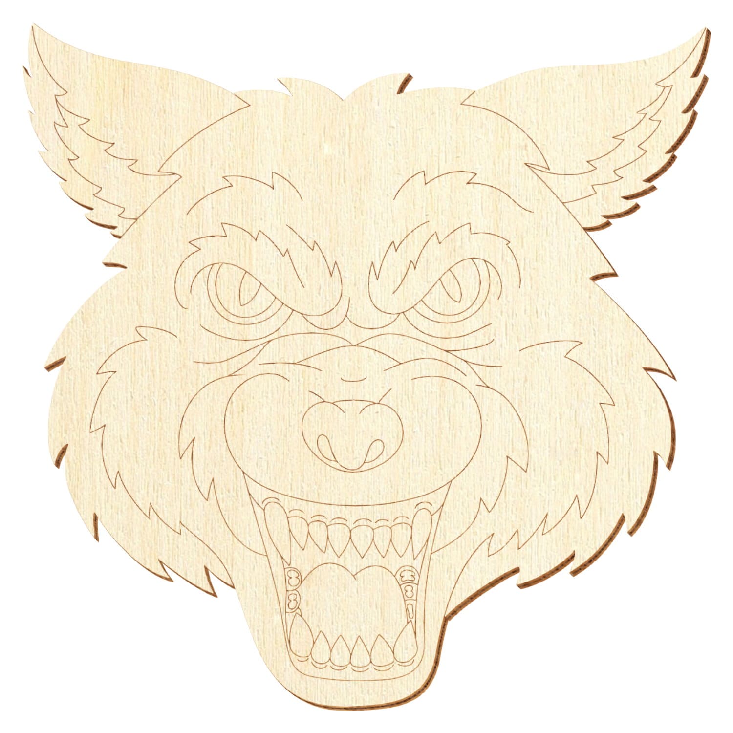 Wolfskopf V2 Holz Zuschnitt 5-50cm