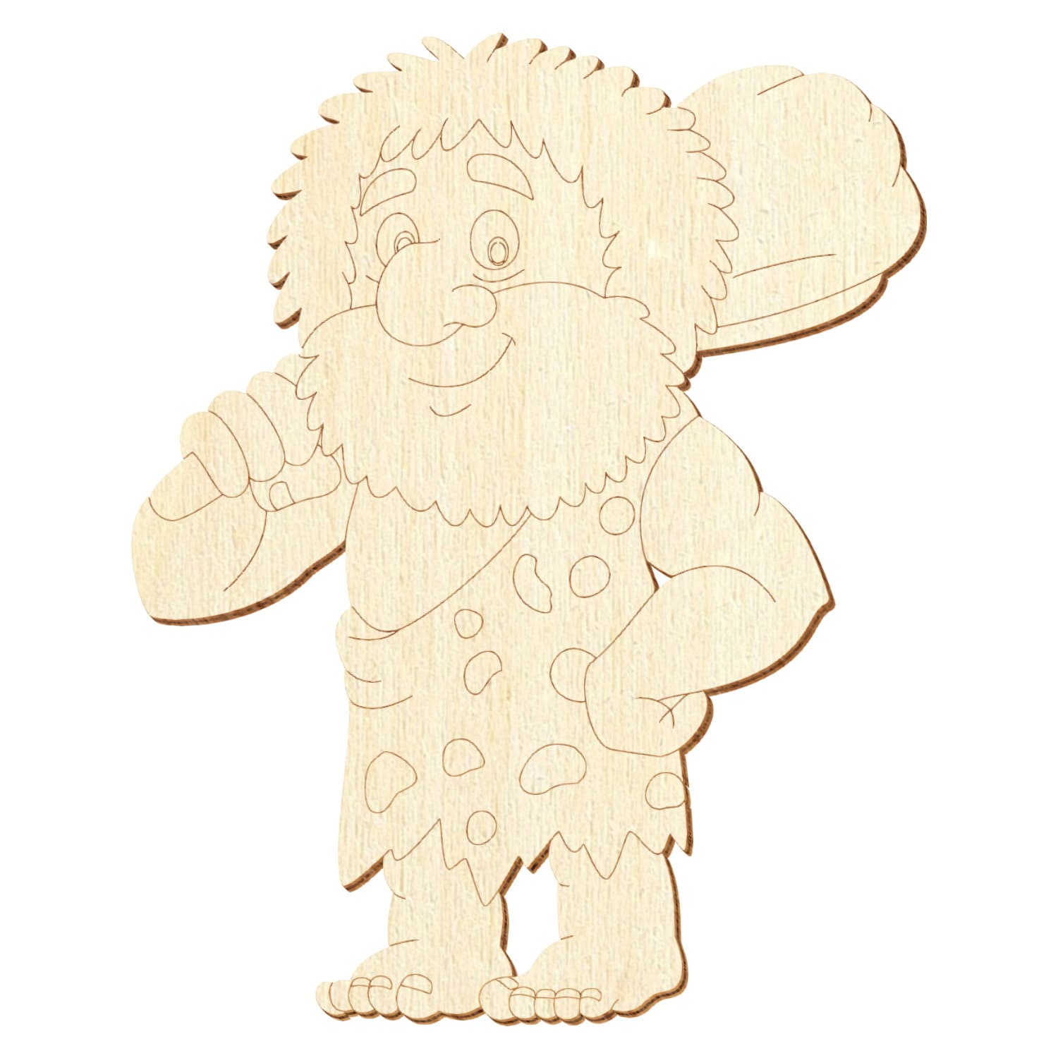 Höhlenmann Holz Zuschnitt 5-50cm