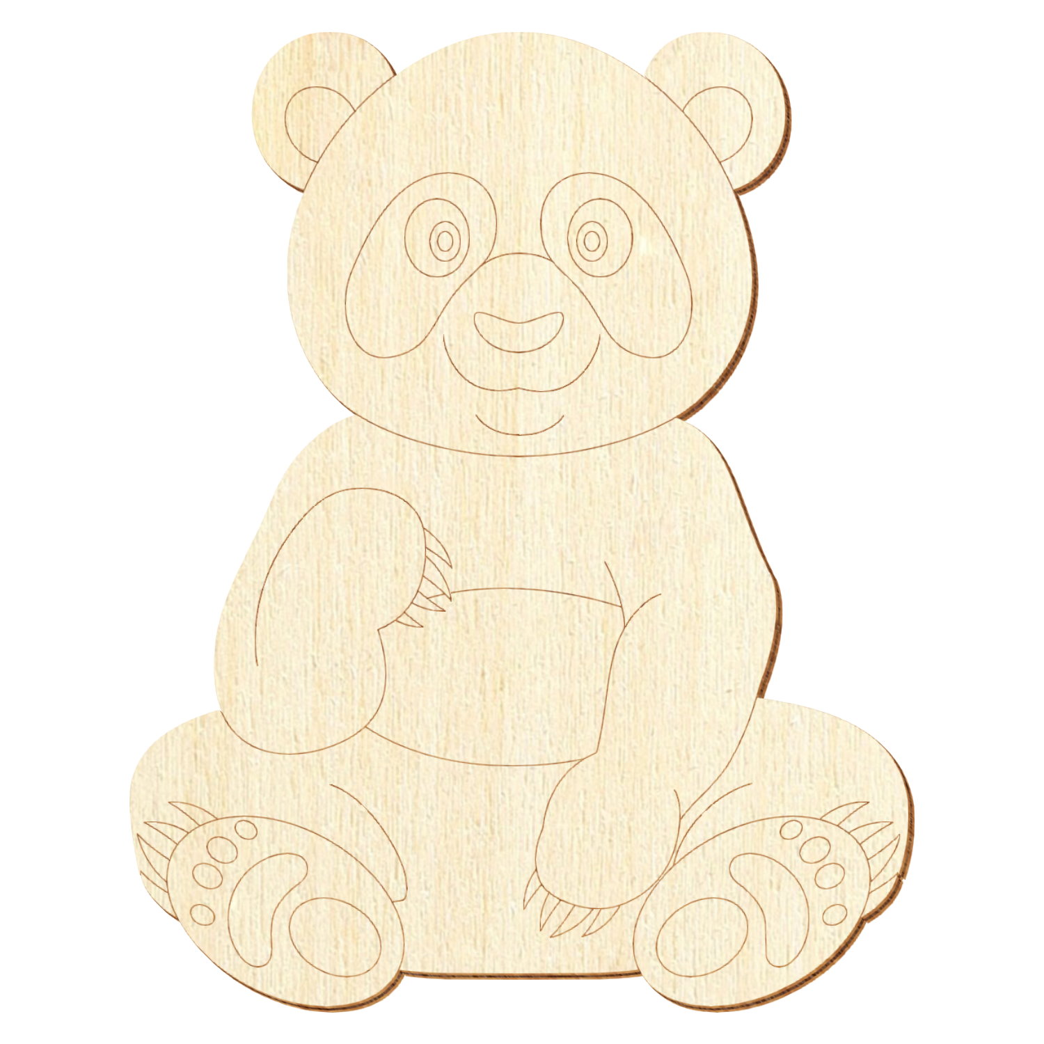 Pandabär V2 Holz Zuschnitt 5-50cm
