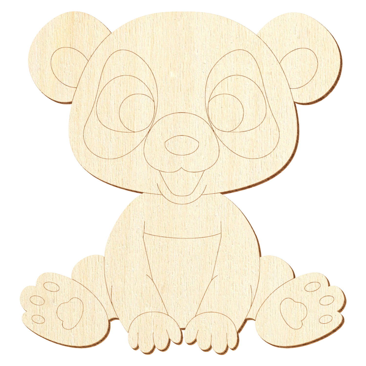 Pandabär V3 Holz Zuschnitt 5-50cm
