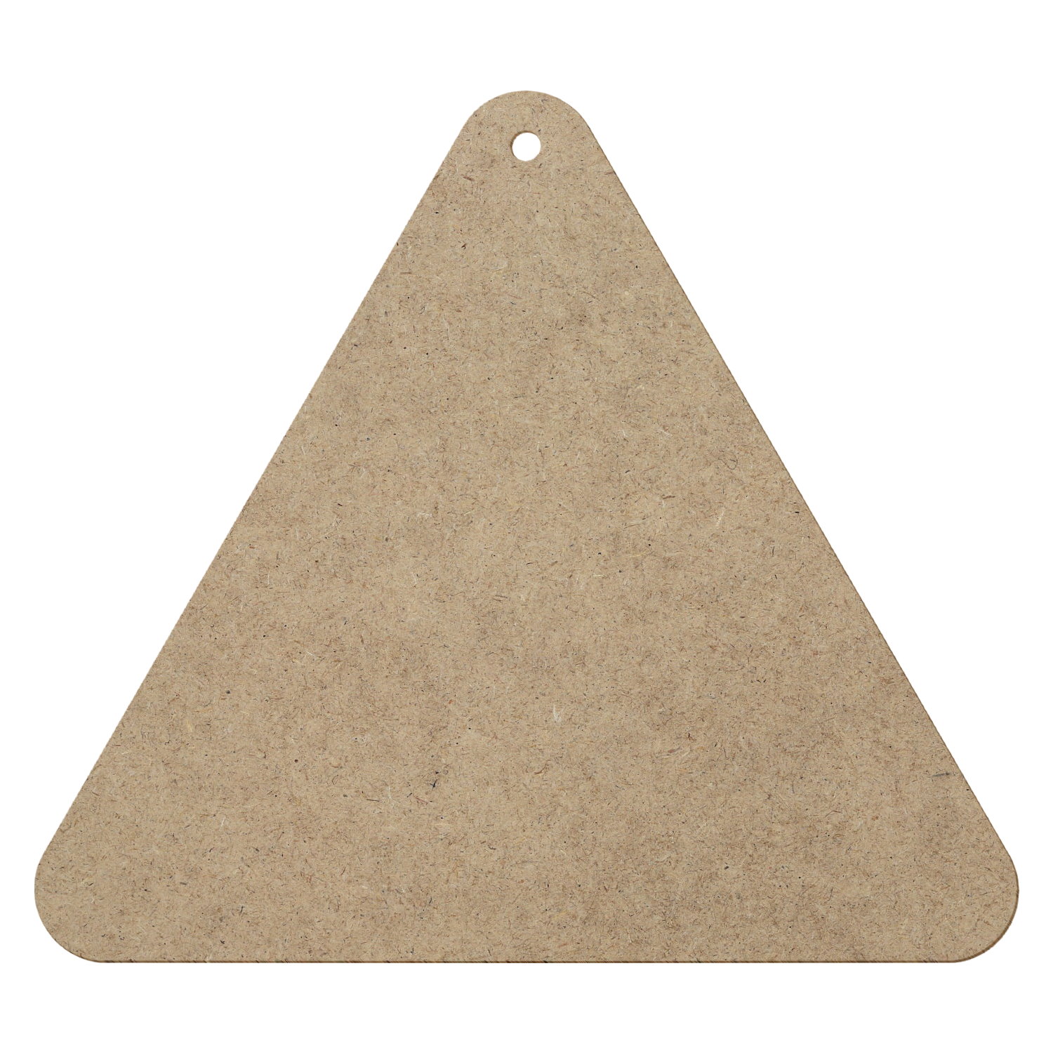 Dreieck gerundet 1 Loch MDF Zuschnitt 5-50cm