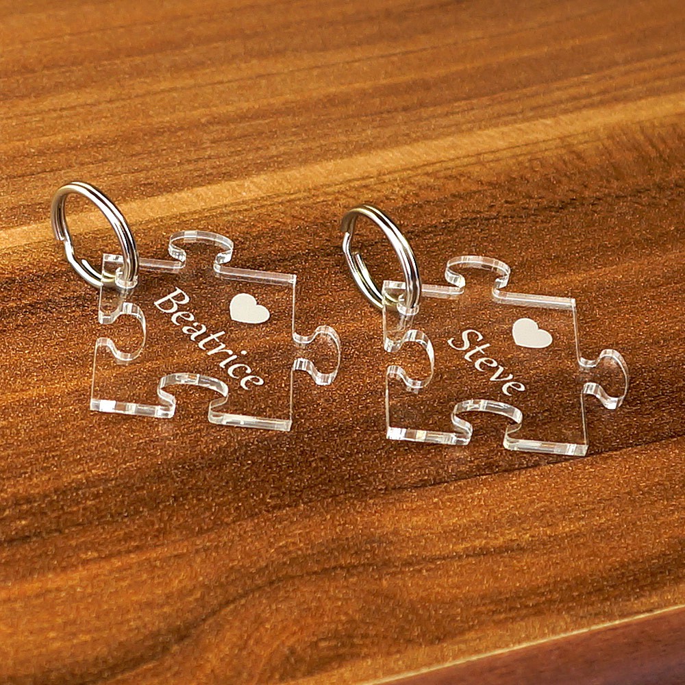 Acrylglas Liebes-Anhänger - Puzzle