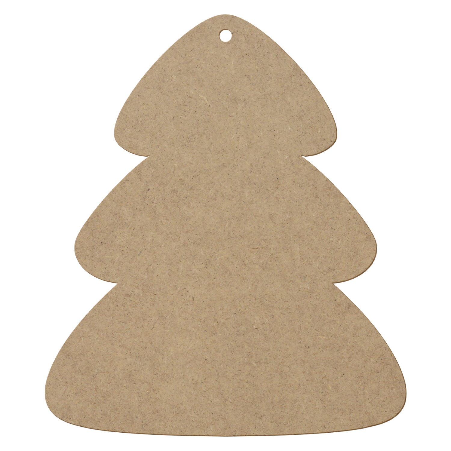 Tannenbaum mit Loch MDF Zuschnitt 3-50cm