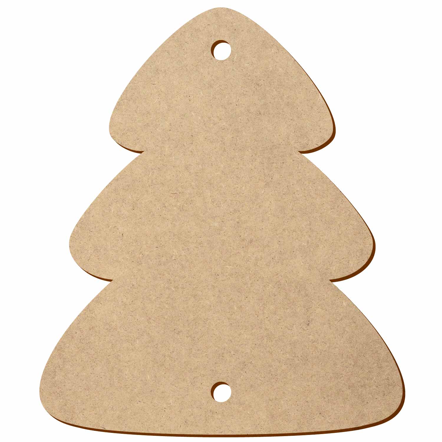 Tannenbaum 2 Löcher MDF Zuschnitt 3-50cm