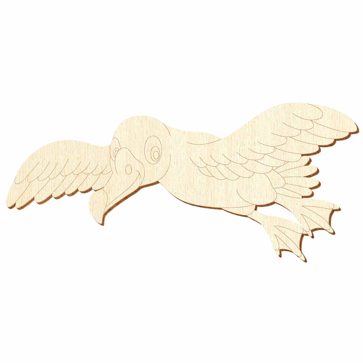 Fliegende Möwe V2 Holz Zuschnitt 5-50cm