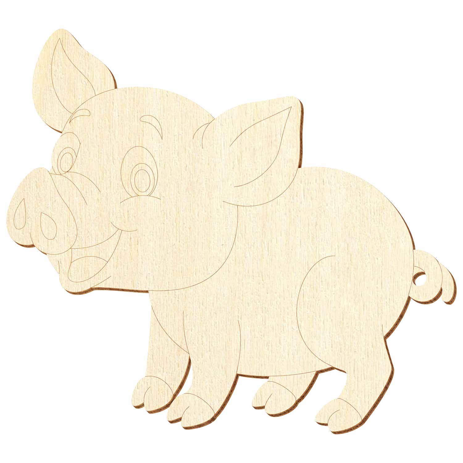 Schwein V2 Holz Zuschnitt 5-50cm