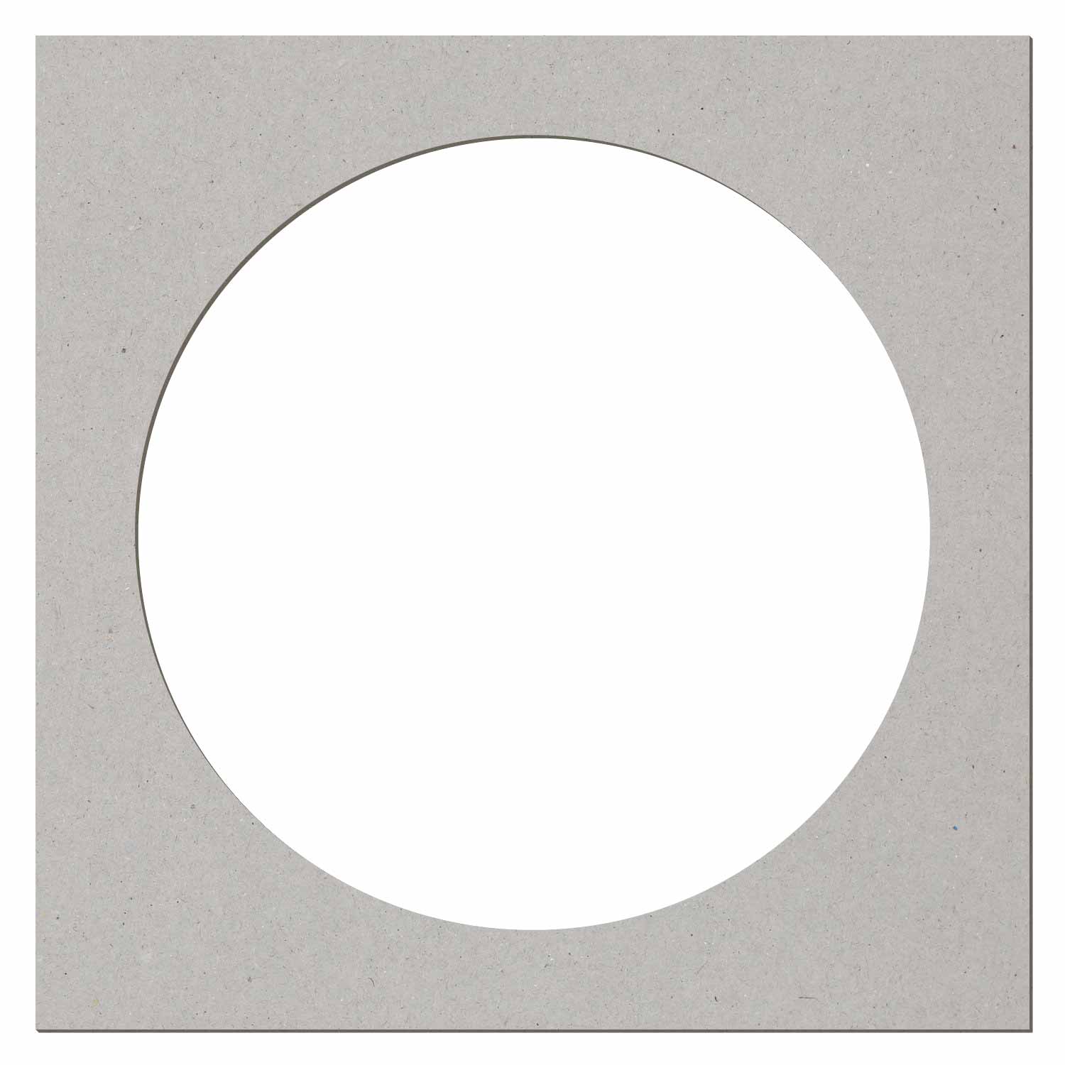 Quadrat mit kreisrundem Ausschnitt Pappe Zuschnitt 3-50cm
