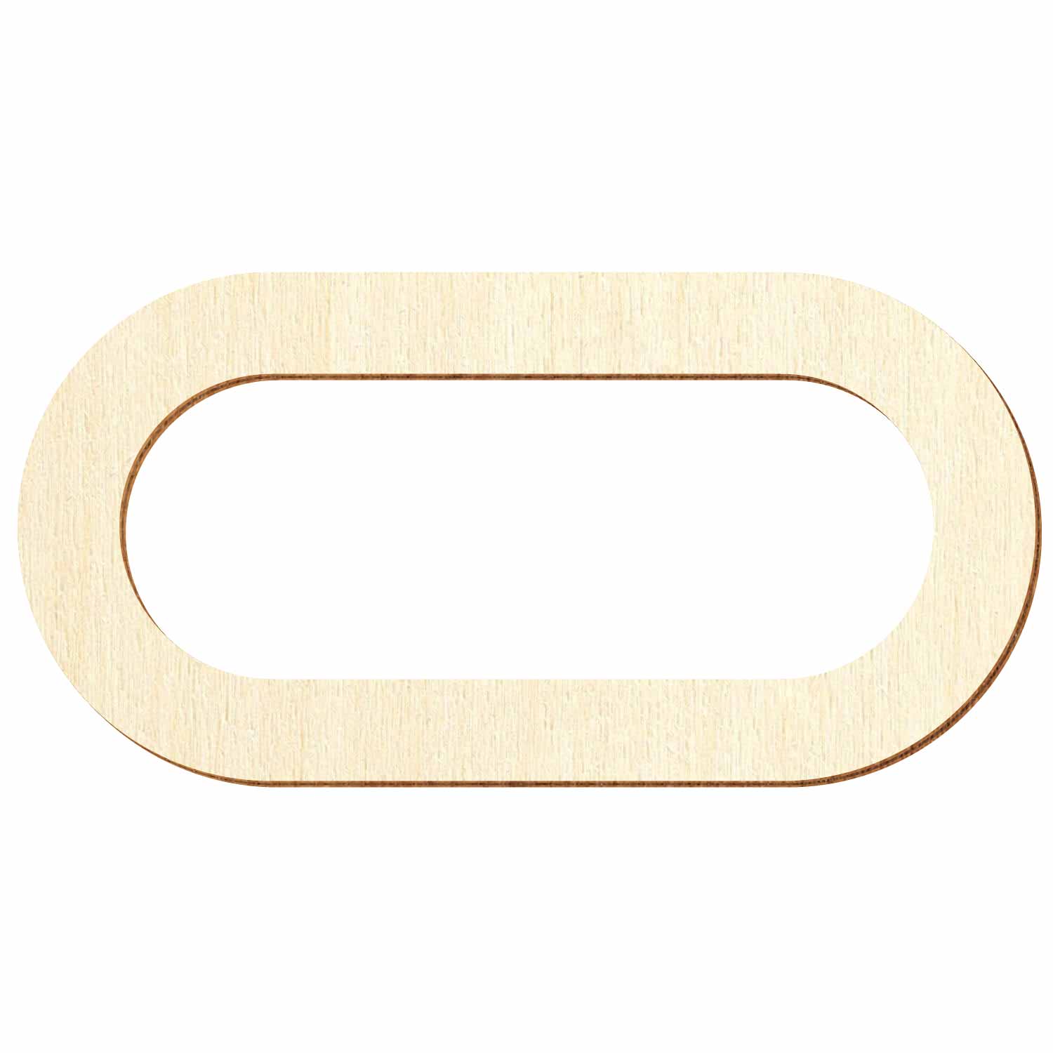 Oval mit ovalem Ausschnitt Holz Zuschnitt 6-50cm