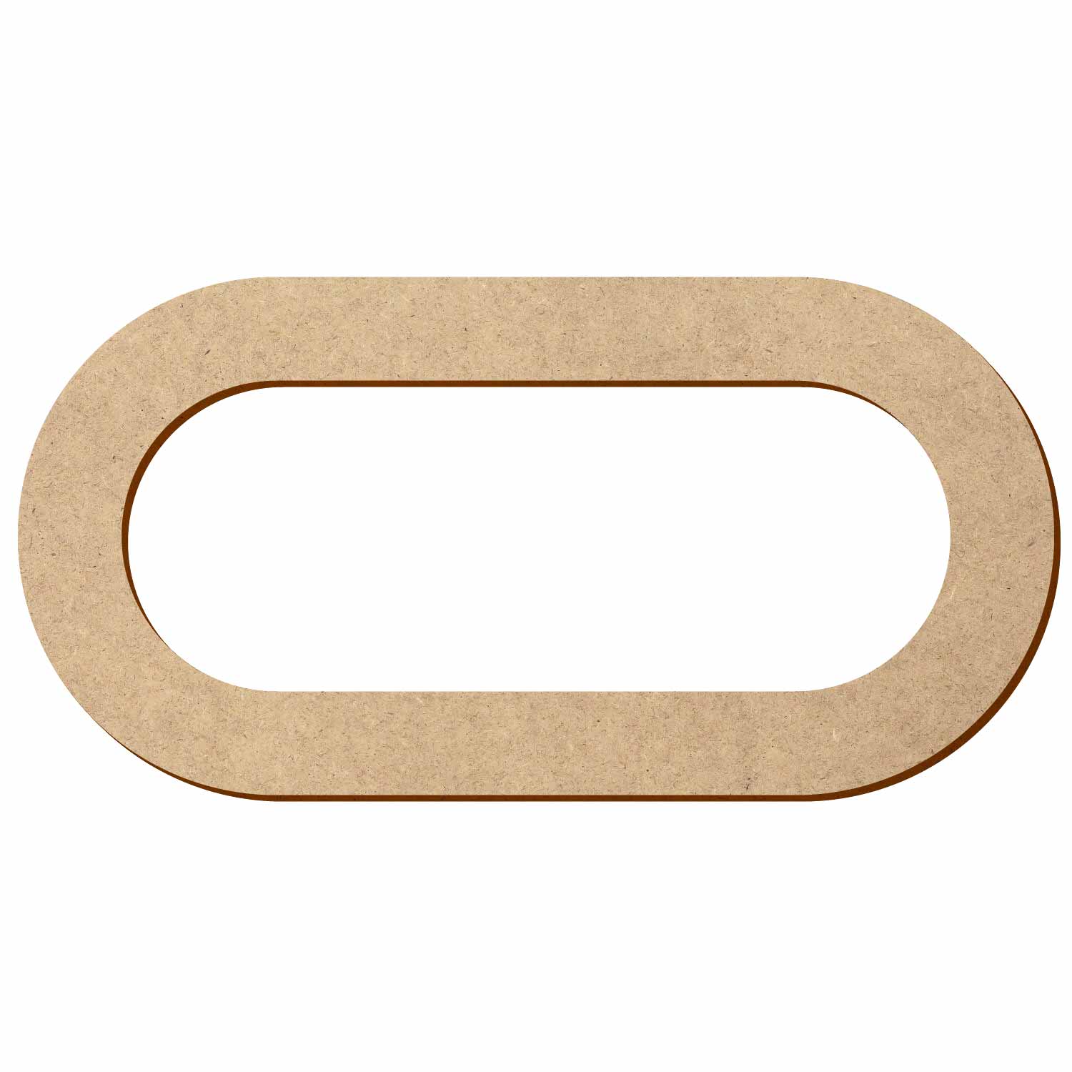 Oval mit ovalem Ausschnitt MDF Zuschnitt 6-50cm