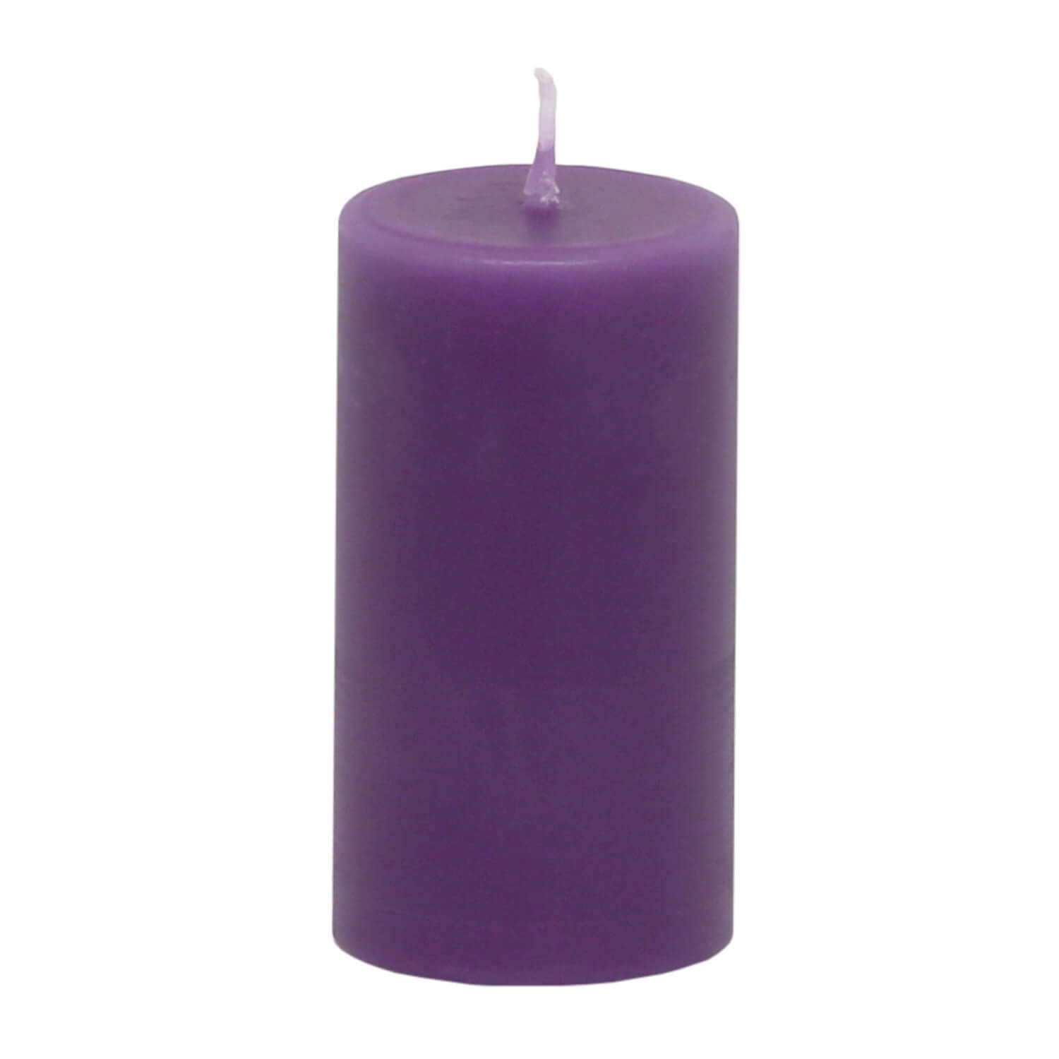 Stumpenkerze in der Farbe Violett