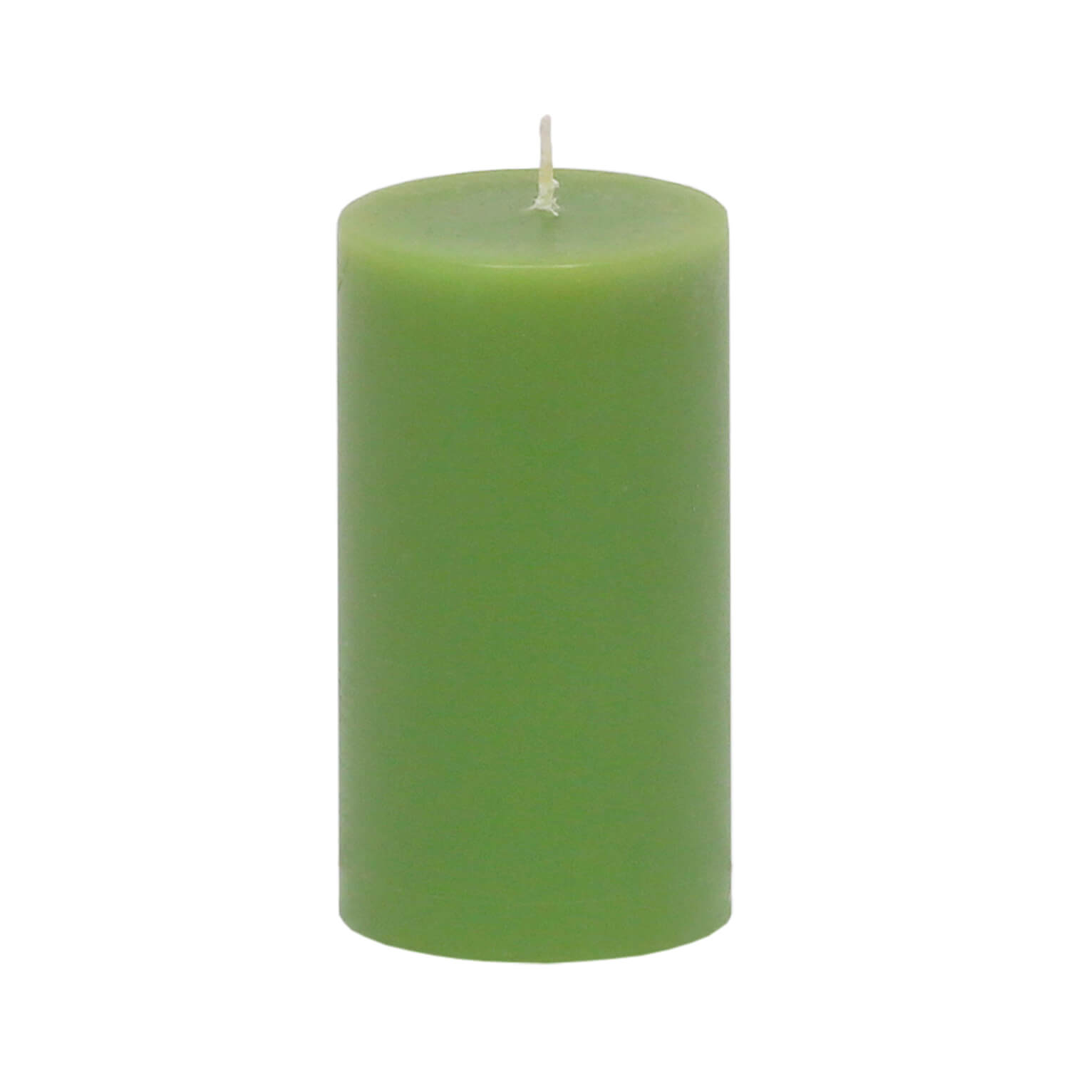 Stumpenkerze in der Farbe Grün