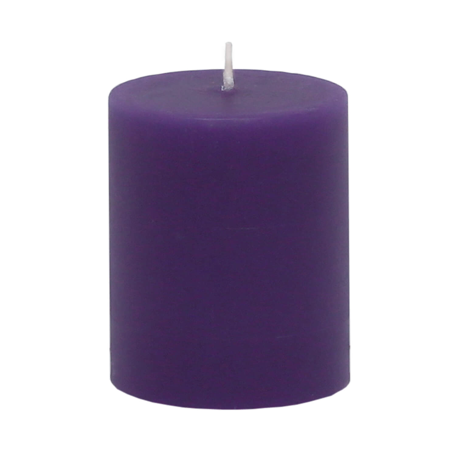 Stumpenkerze in der Farbe Violett
