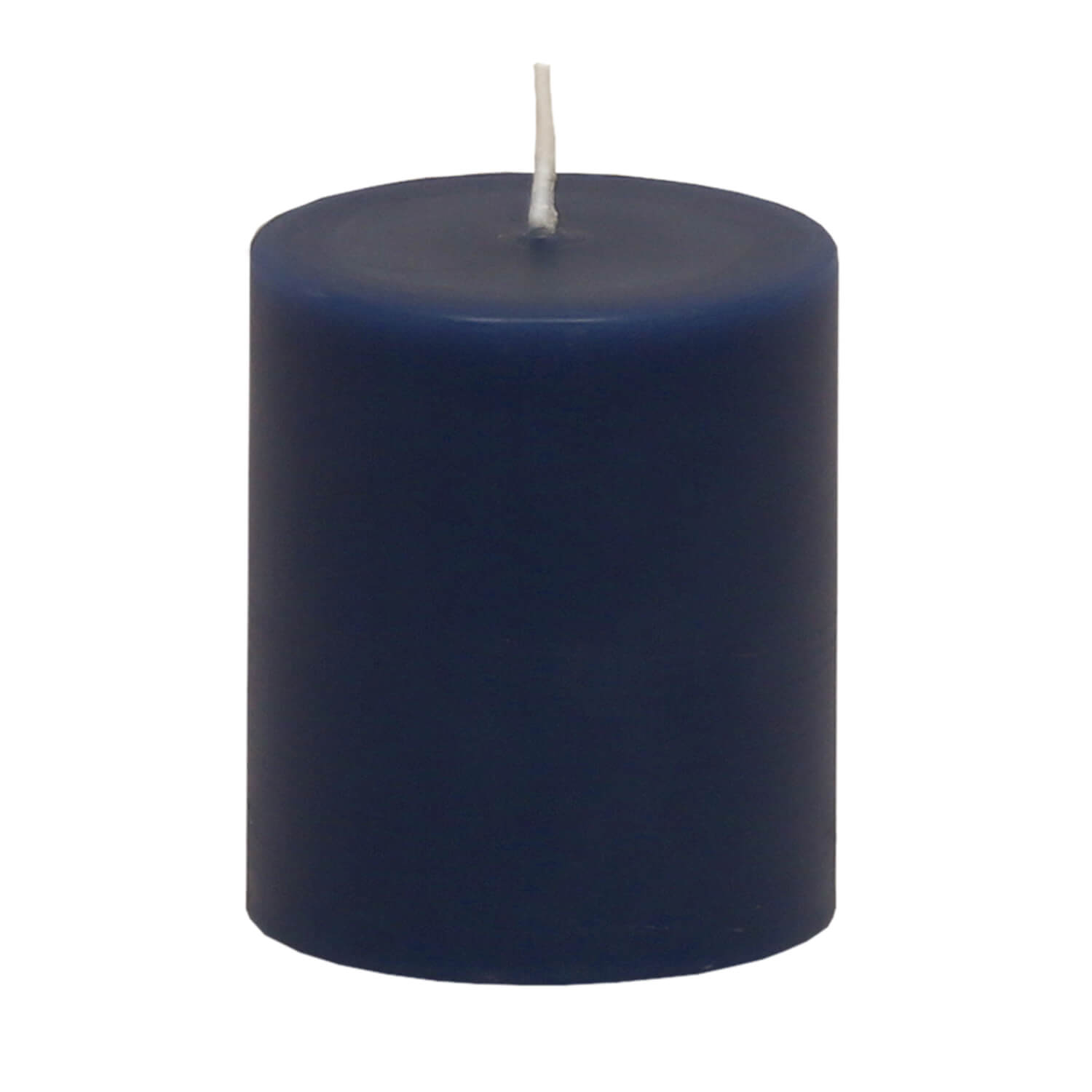 Stumpenkerze in der Farbe Blau