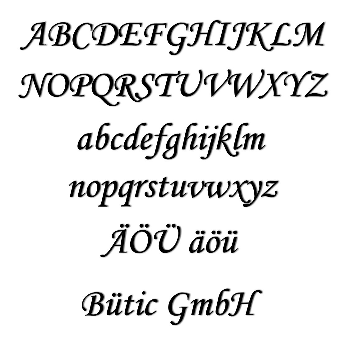 PLEXIGLAS® Buchstaben MT schwarz