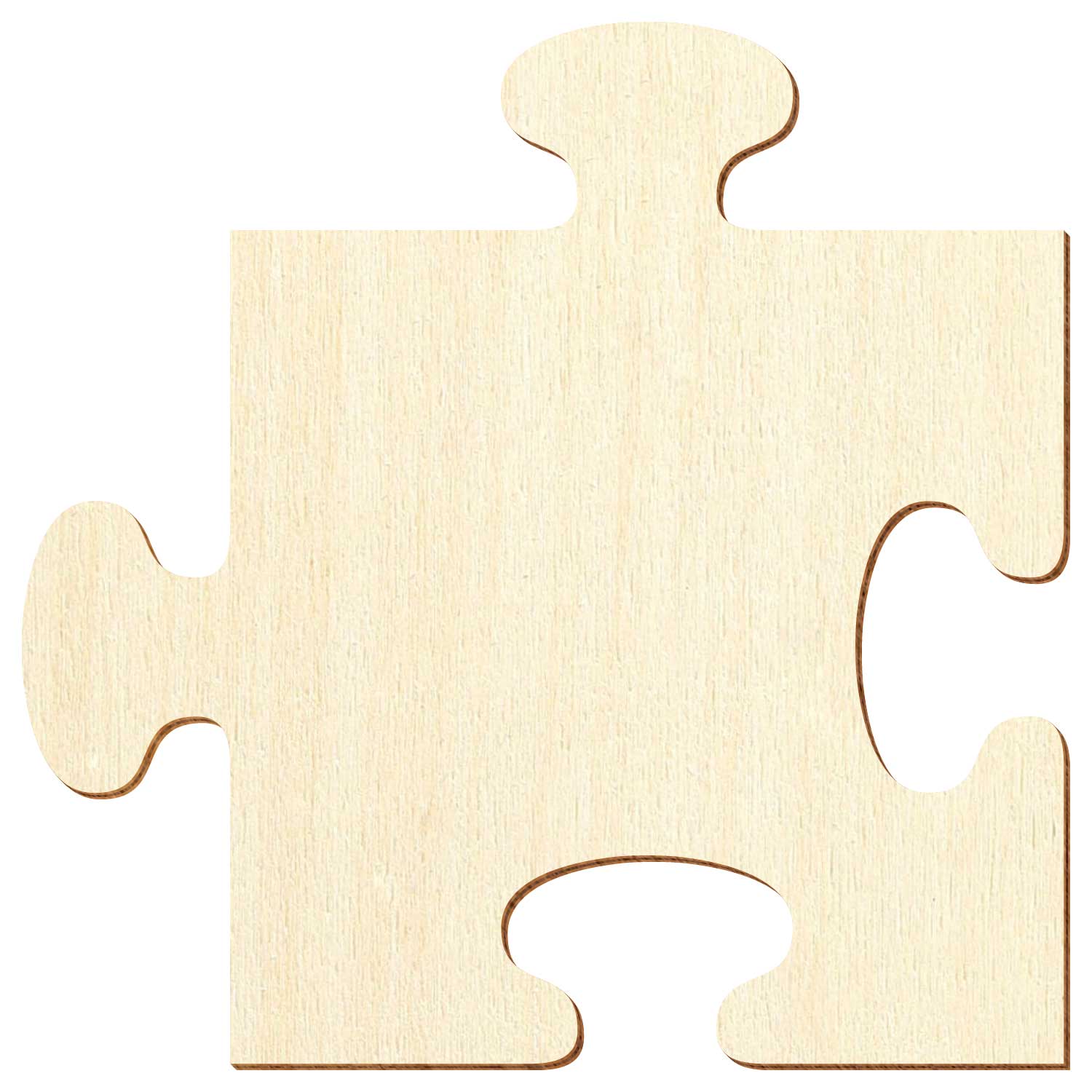 Quadratisches Puzzleteil Holz Zuschnitt 3-50cm