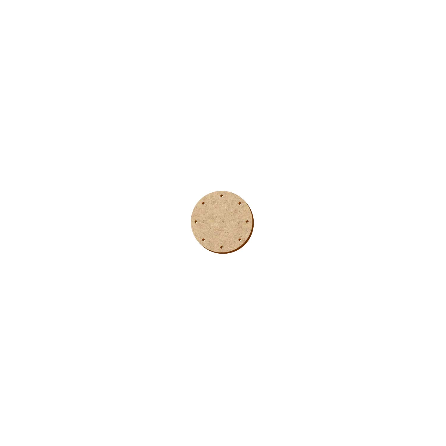 MDF Korbboden rund 5cm Durchmesser 8 Löcher