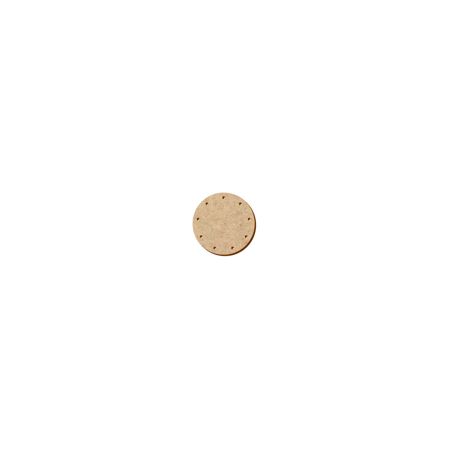 MDF Korbboden rund 5cm Durchmesser 9 Löcher