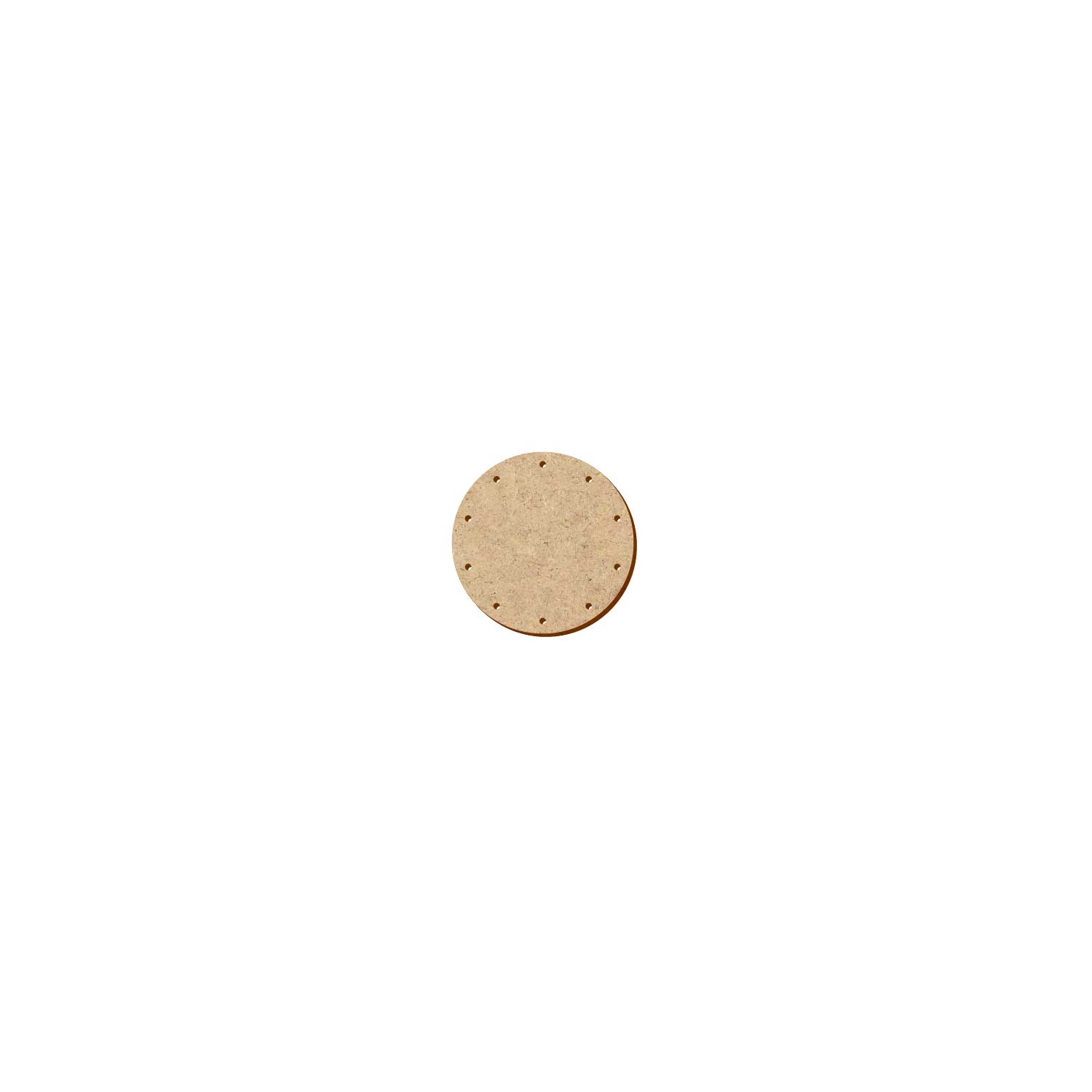 MDF Korbboden rund 6cm Durchmesser 10 Löcher