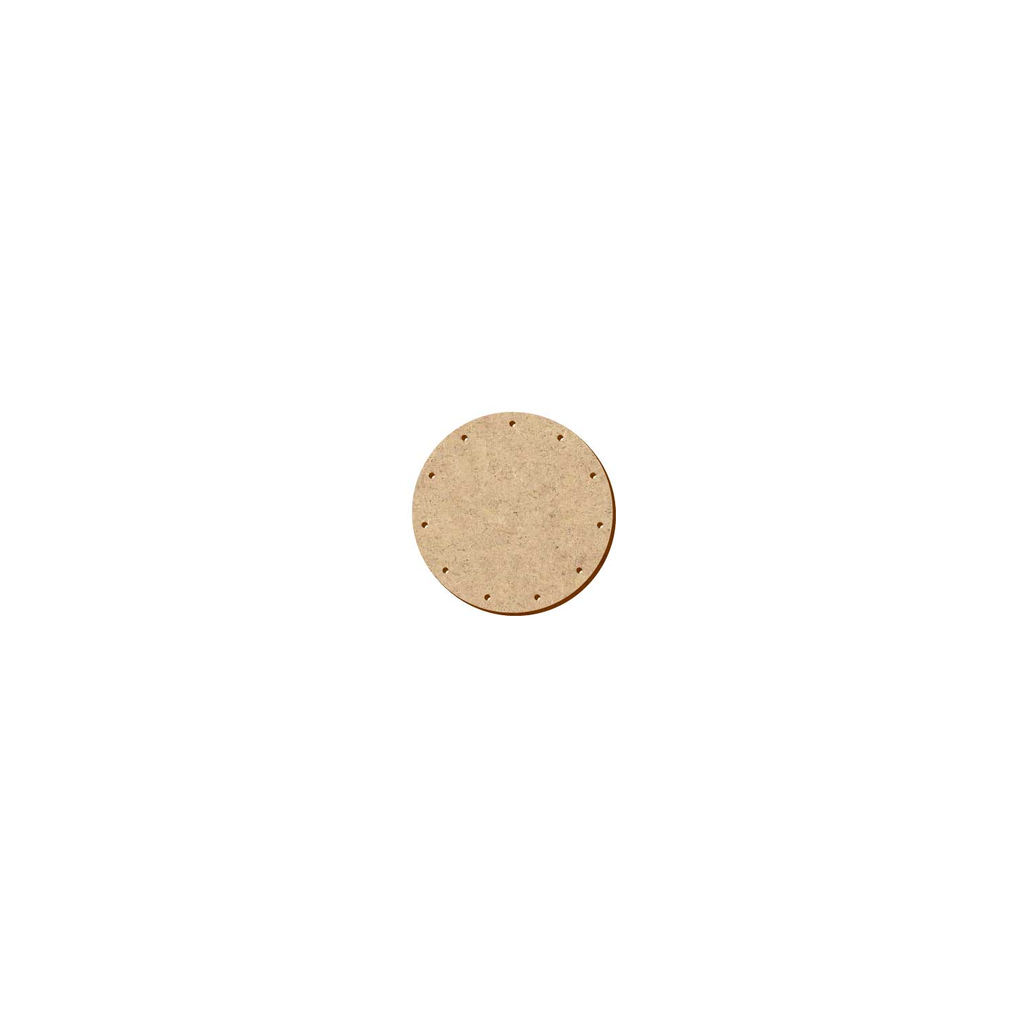 MDF Korbboden rund 7cm Durchmesser 11 Löcher