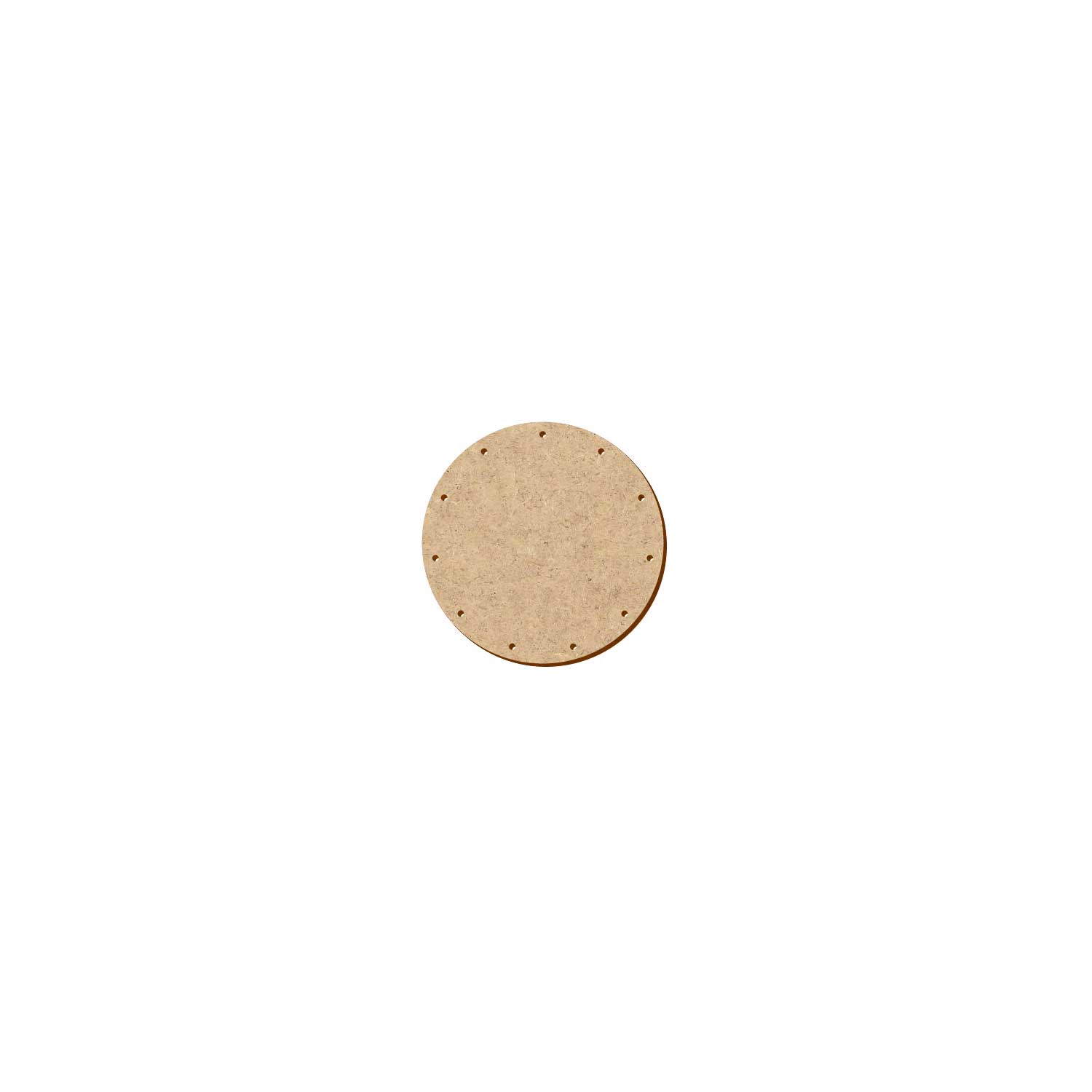 MDF Korbboden rund 8cm Durchmesser 11 Löcher