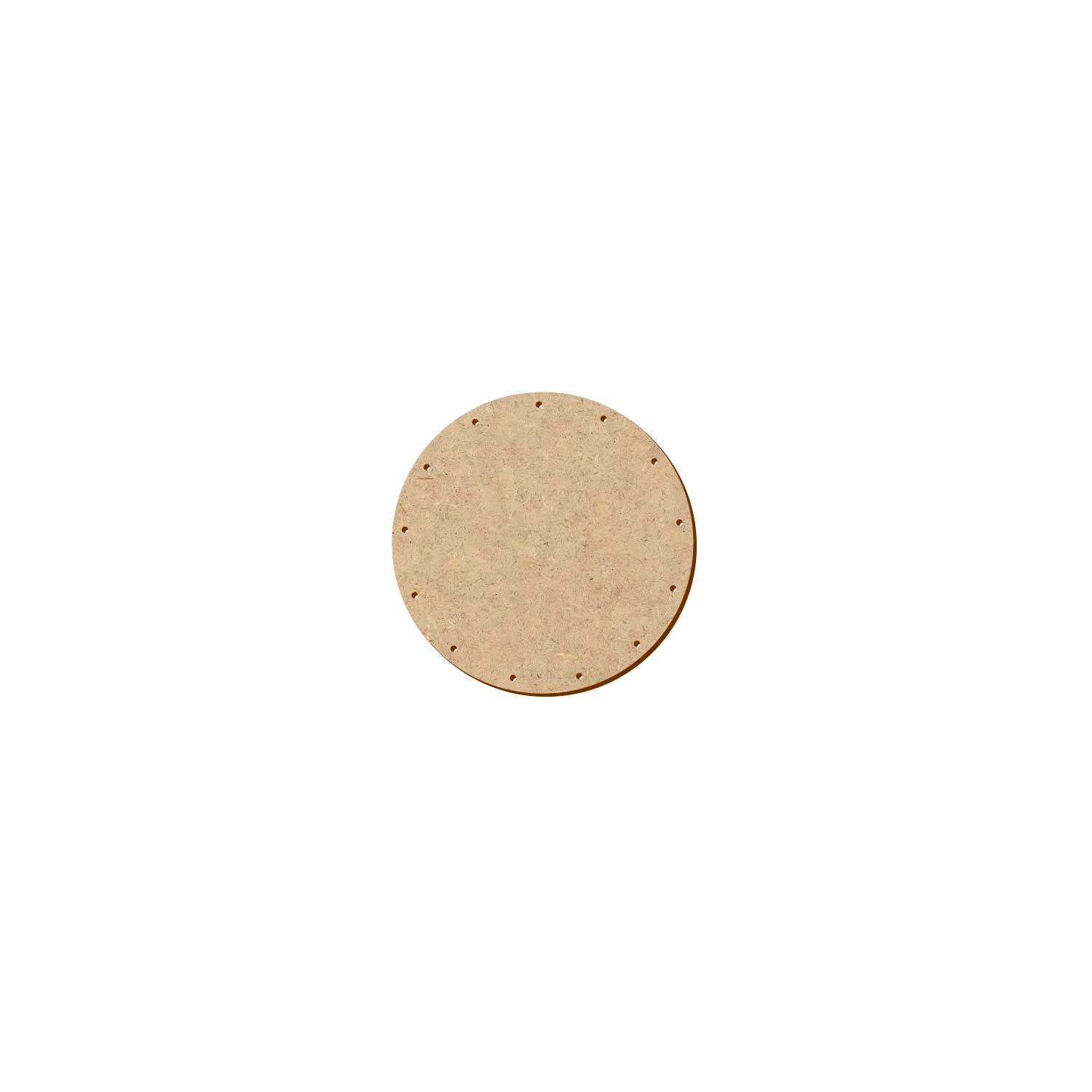 MDF Korbboden rund 10cm Durchmesser 13 Löcher