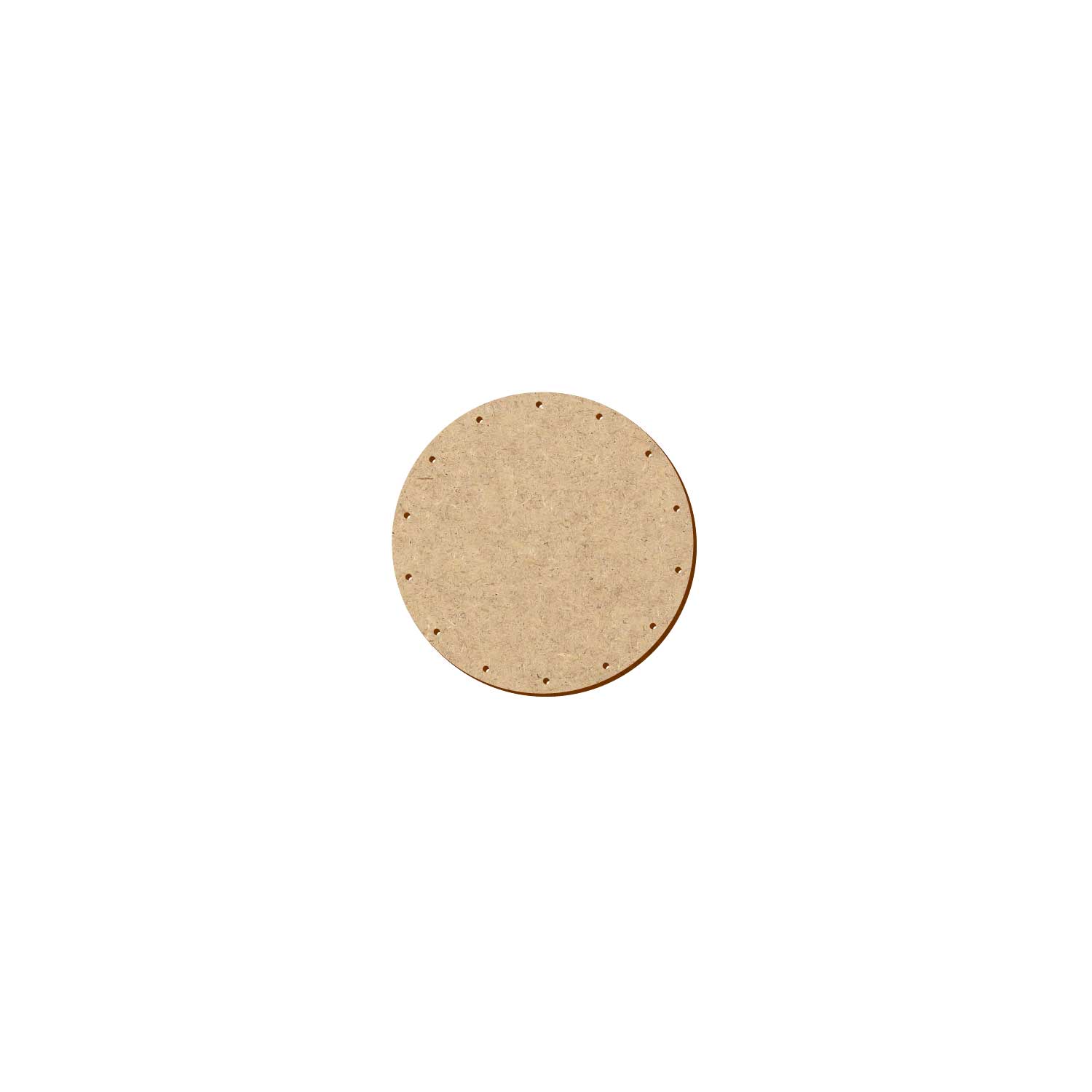 MDF Korbboden rund 10cm Durchmesser 14 Löcher