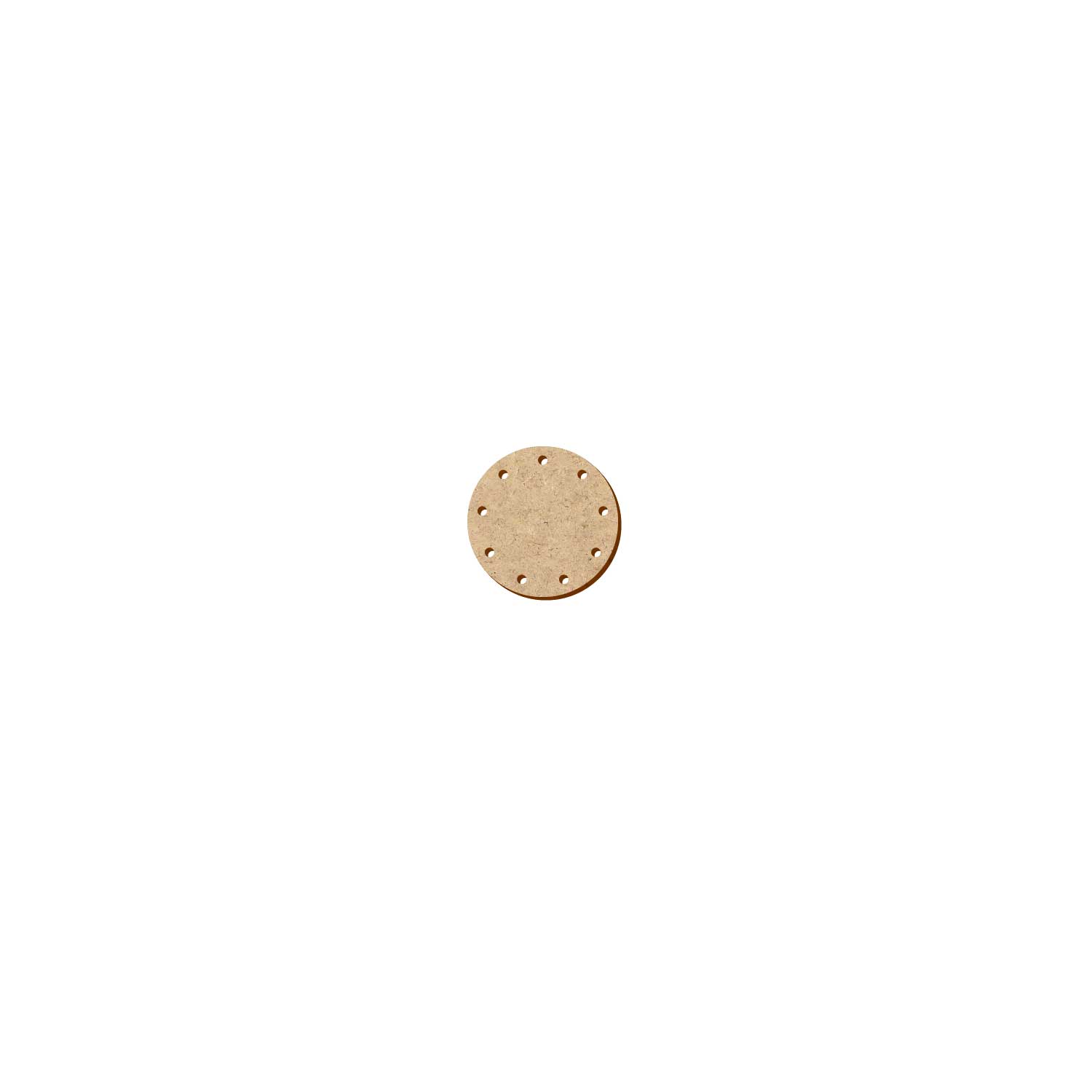 MDF Korbboden rund 5cm Durchmesser 9 Löcher