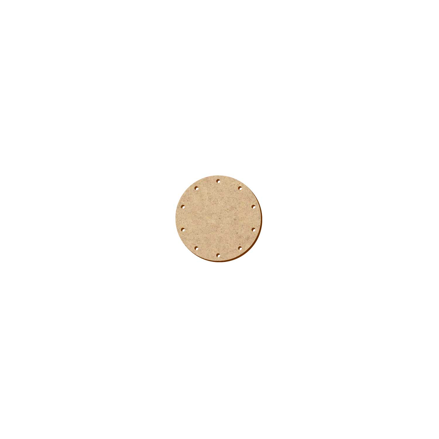 MDF Korbboden rund 7cm Durchmesser 10 Löcher