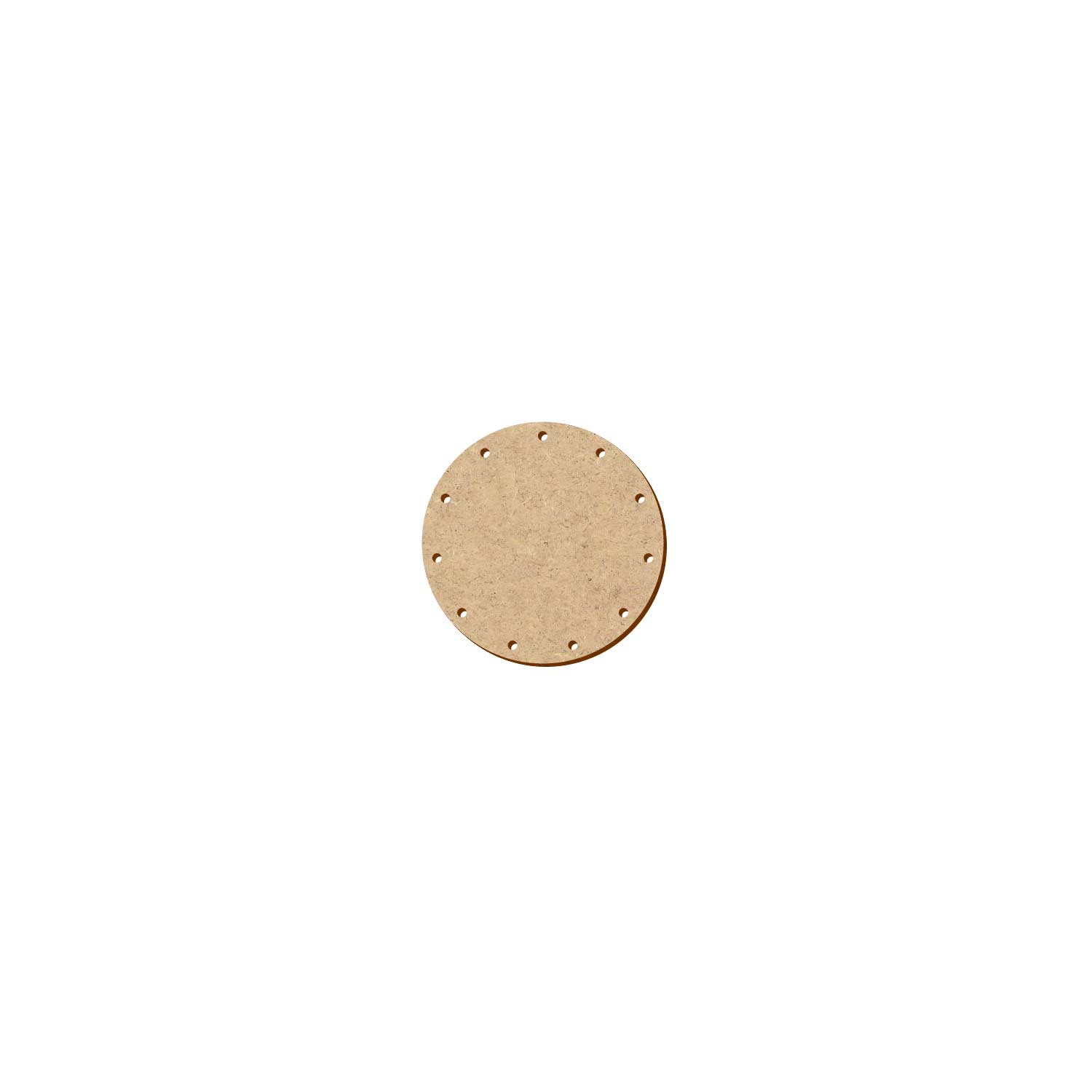 MDF Korbboden rund 8 cm Durchmesser 11 Löcher