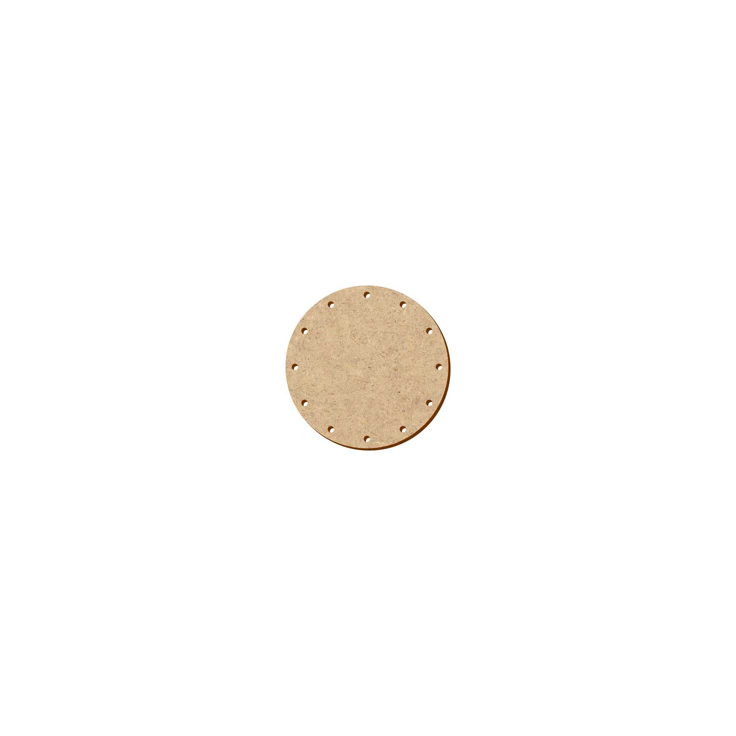 MDF Korbboden rund 8cm Durchmesser 12 Löcher