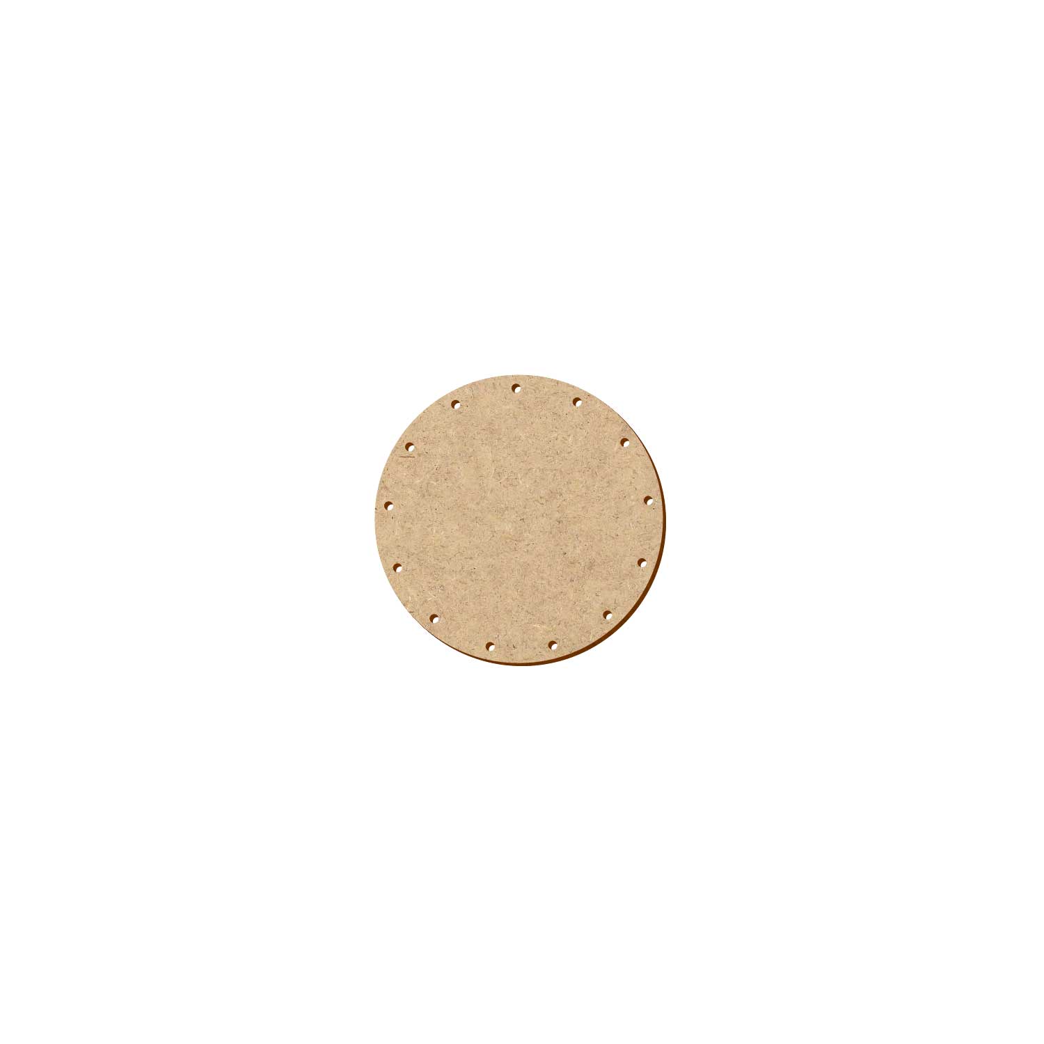 MDF Korbboden rund 10 cm Durchmesser 13 Löcher