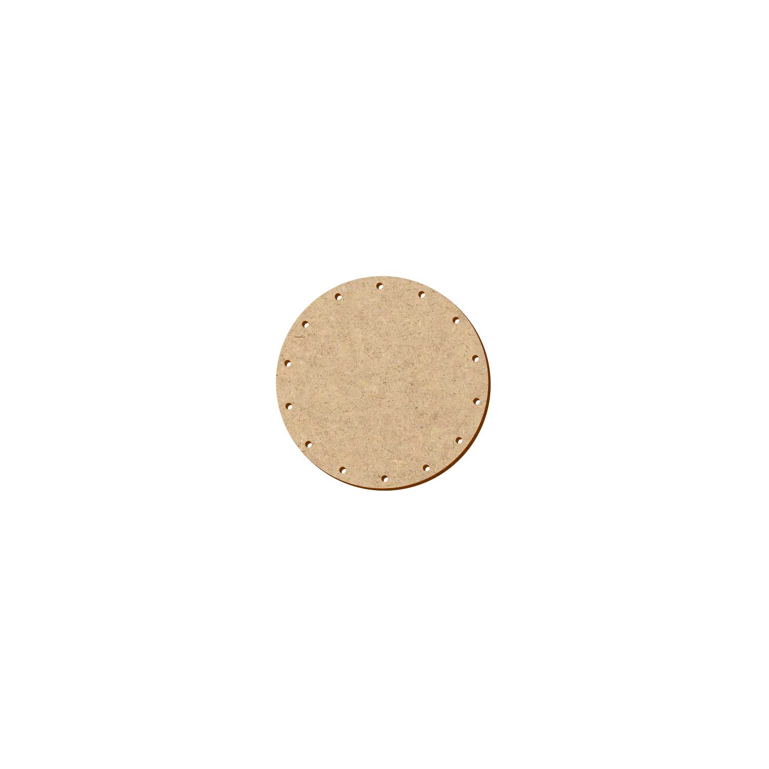 MDF Korbboden rund 10 cm Durchmesser 14 Löcher