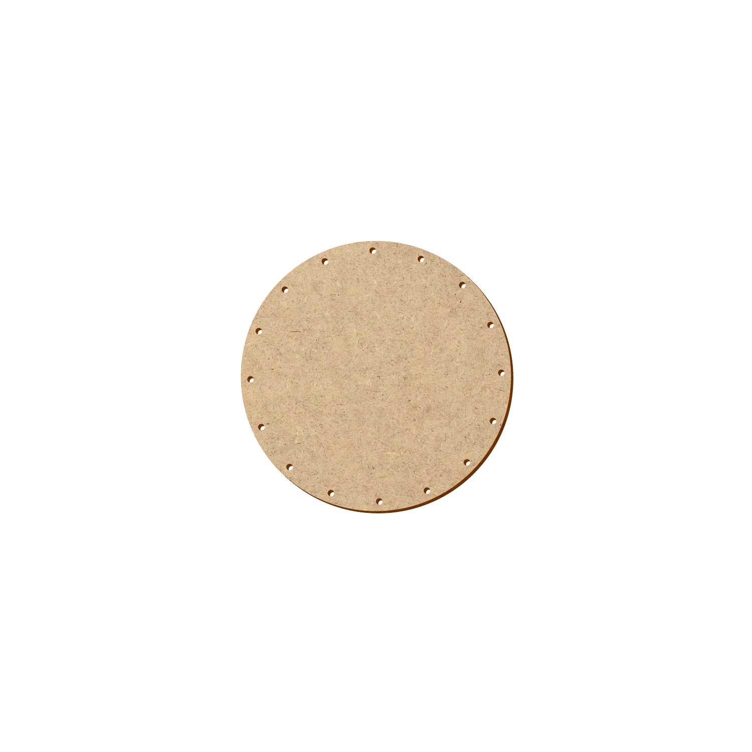 MDF Korbboden rund 13 cm Durchmesser 16 Löcher