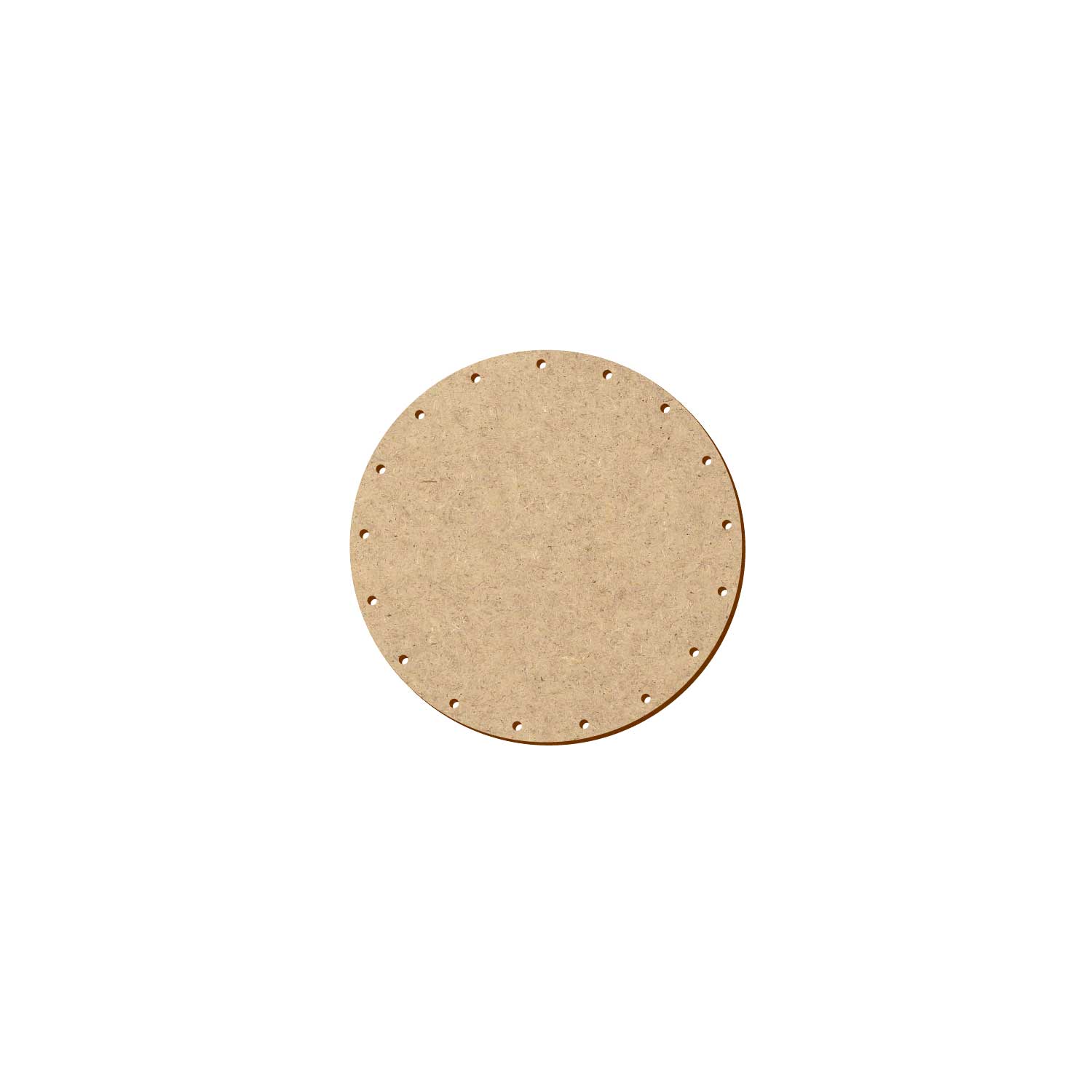 MDF Korbboden rund 13 cm Durchmesser 17 Löcher