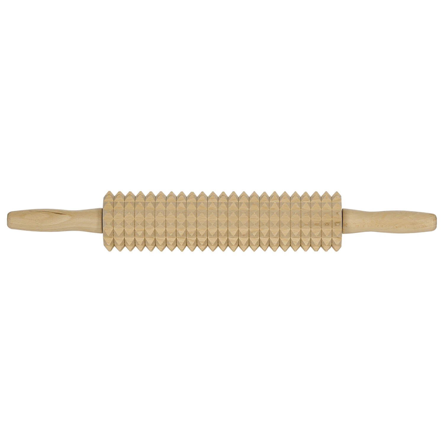 Bütic Wellholz geriffelt, Gesamtlänge 46cm, Gesamtansicht gerade