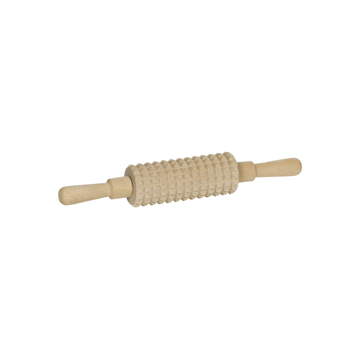Bütic Wellholz geriffelt, Gesamtlänge 29cm, Gesamtansicht schräg