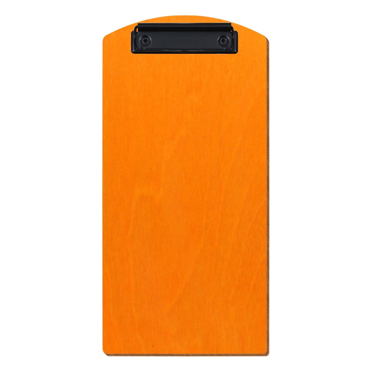 Klemmbrett Segmentform für Barformat Orange Bügelklemme schwarz