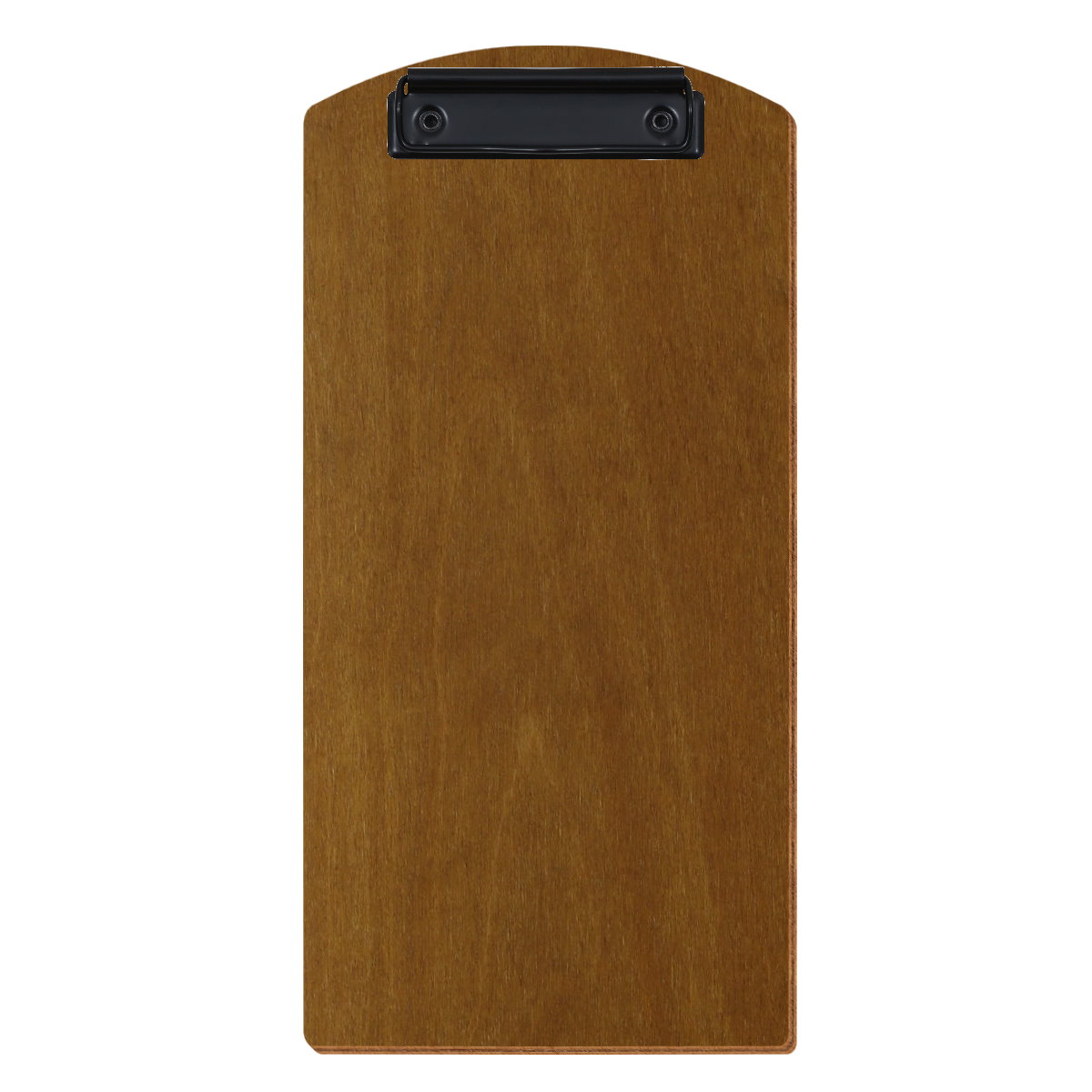 Klemmbrett Segmentform für Barformat Teak Bügelklemme schwarz