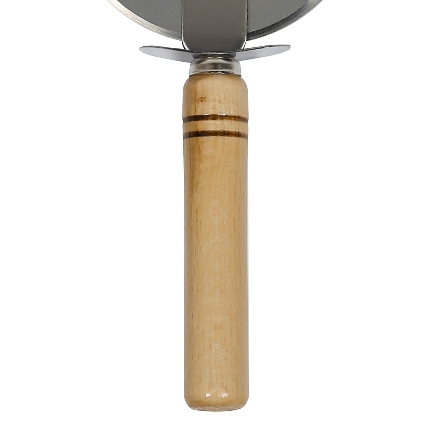Bütic Pizzaschneider mit Holzgriff Detailansicht Holzgriff