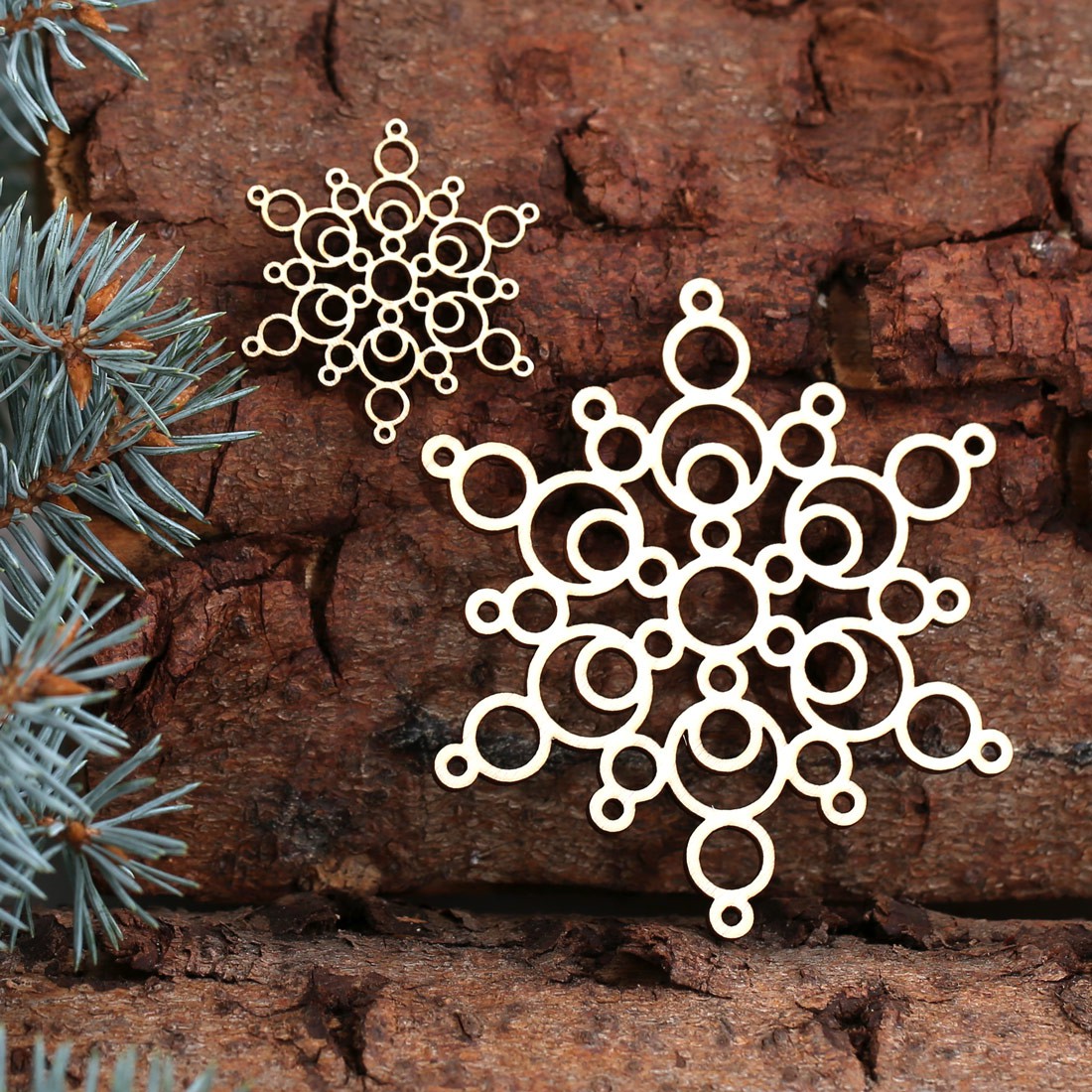 2er Baumschmuck Weihnachtssterne Sterne - Stern3