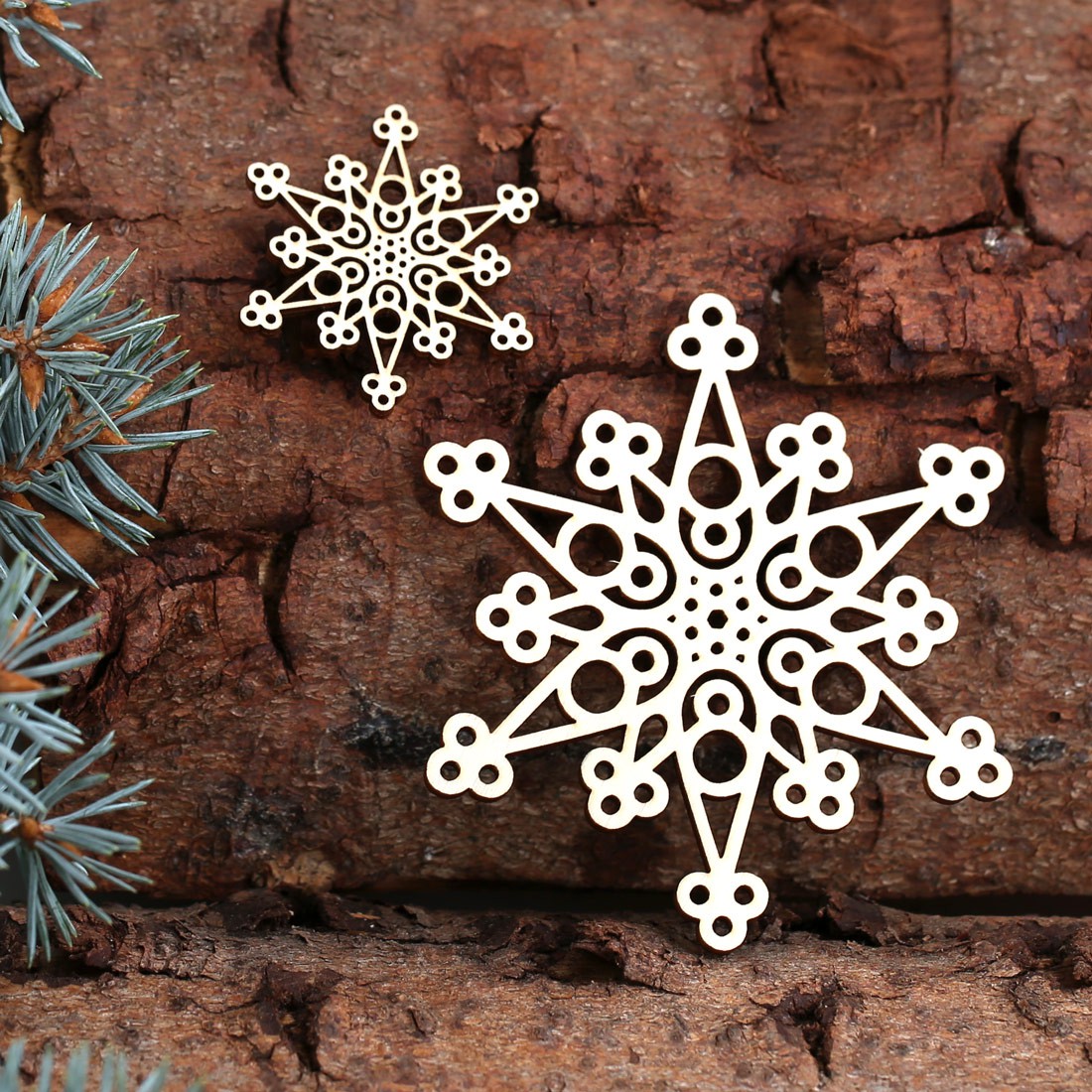 2er Baumschmuck Weihnachtssterne Sterne - Stern4