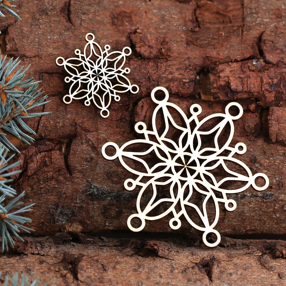 2er Baumschmuck Weihnachtssterne Sterne - Stern5