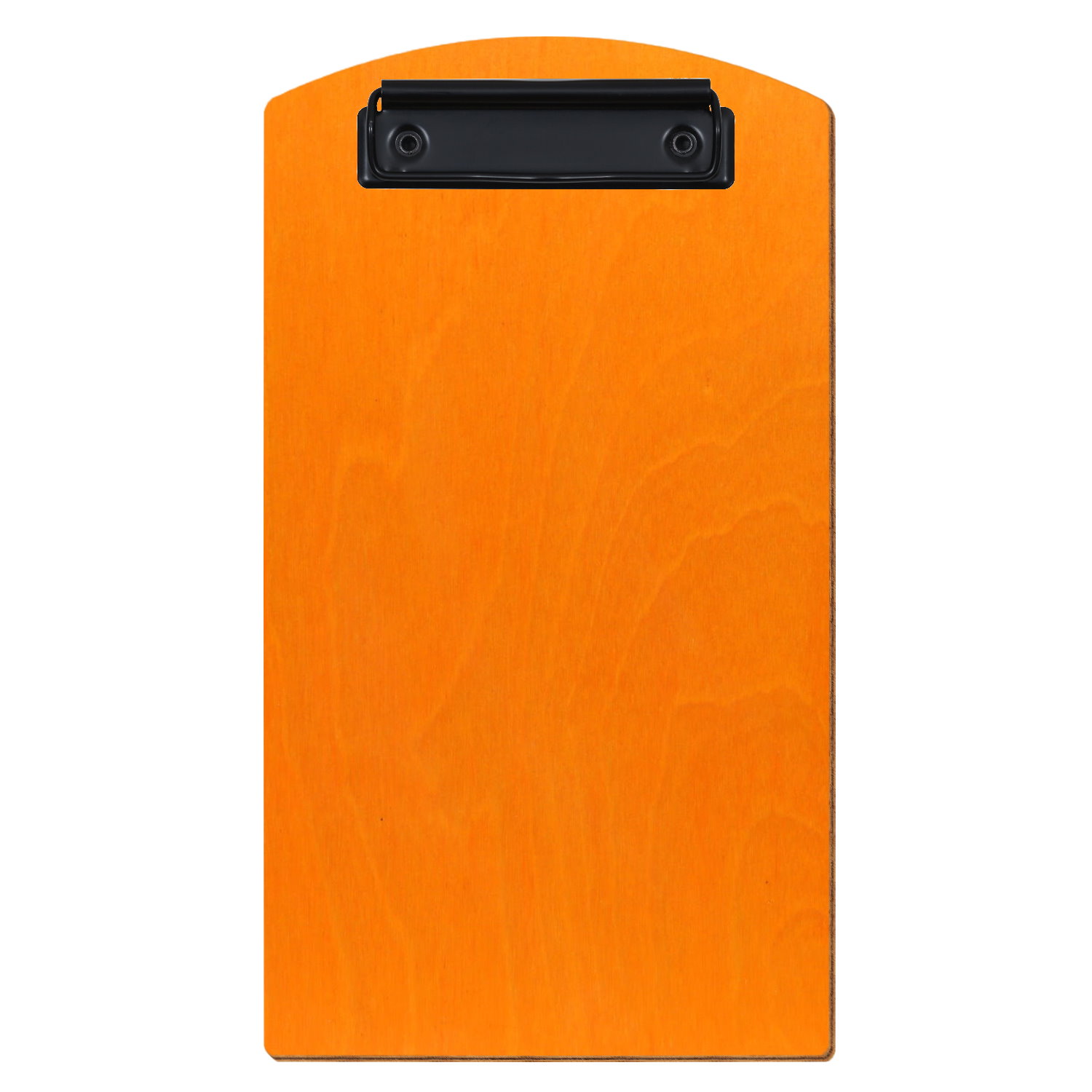 Klemmbrett Segmentform für Rechnungsformat Orange Bügelklemme schwarz