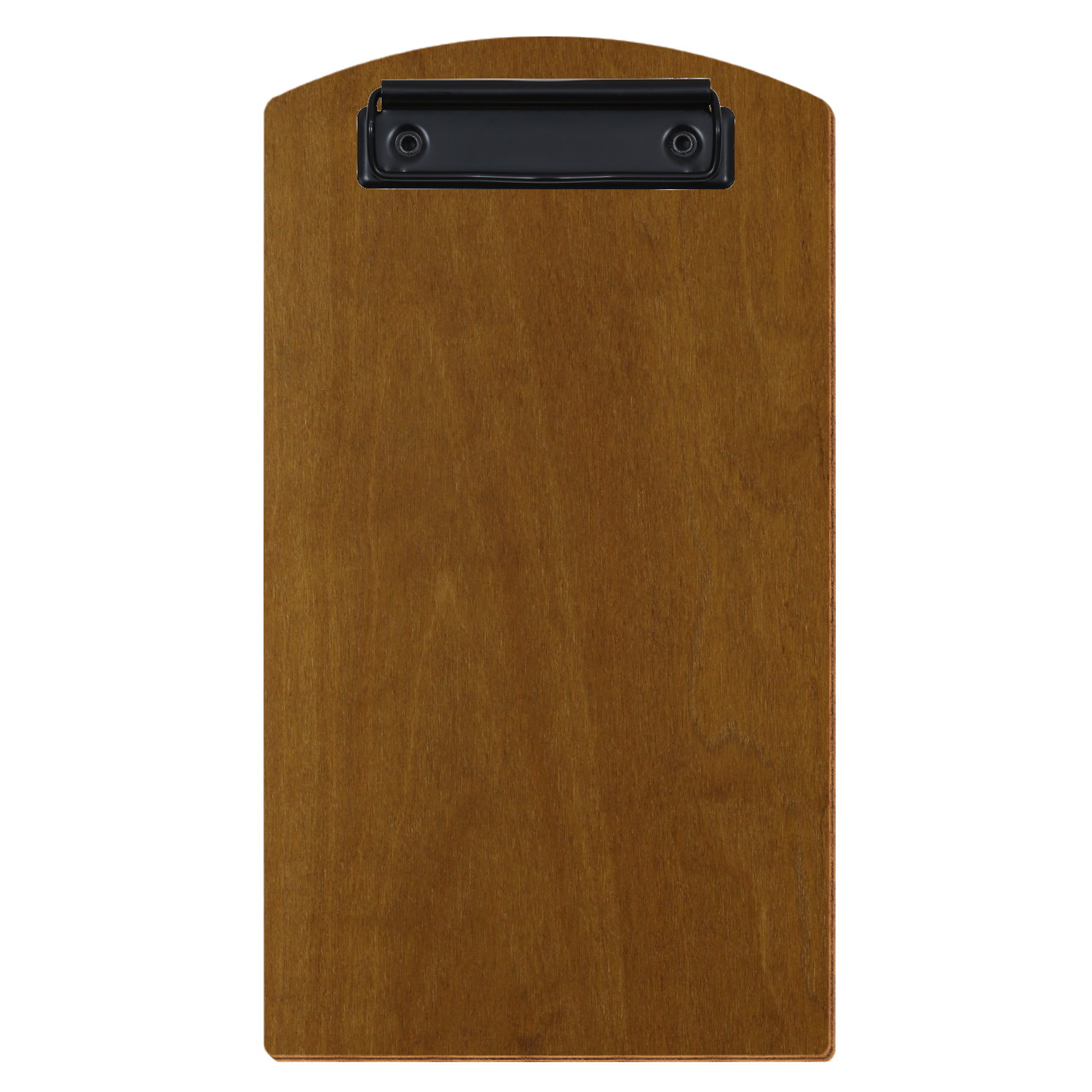Klemmbrett Segmentform für Rechnungsformat Teak Bügelklemme schwarz