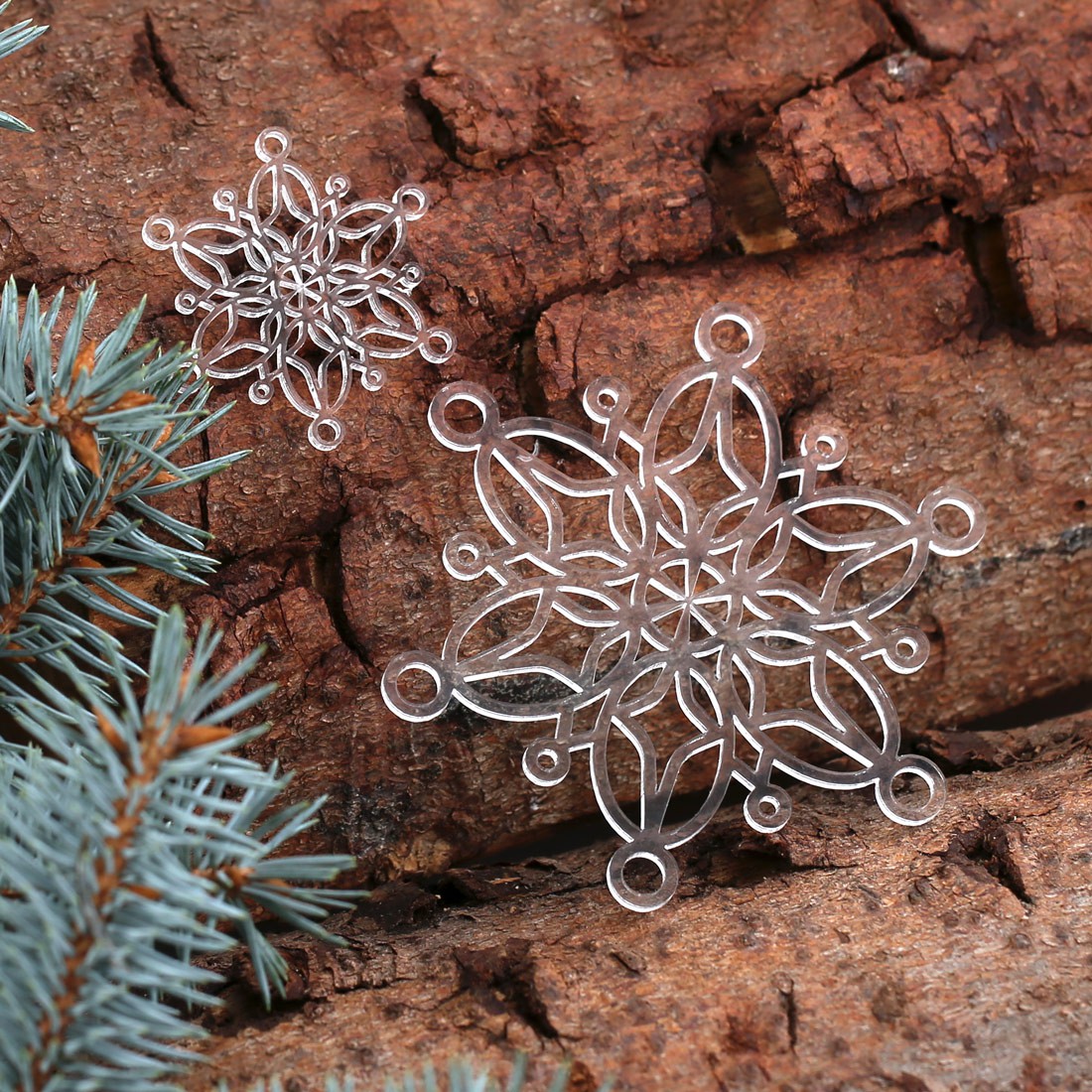 Baumschmuck 2er Sets Acrylglas Weihnachtssterne Baumbehang - Set5